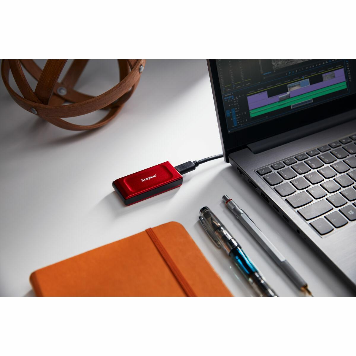 Disco Duro Externo Kingston SXS1000R/2000G Rojo 2 TB SSD