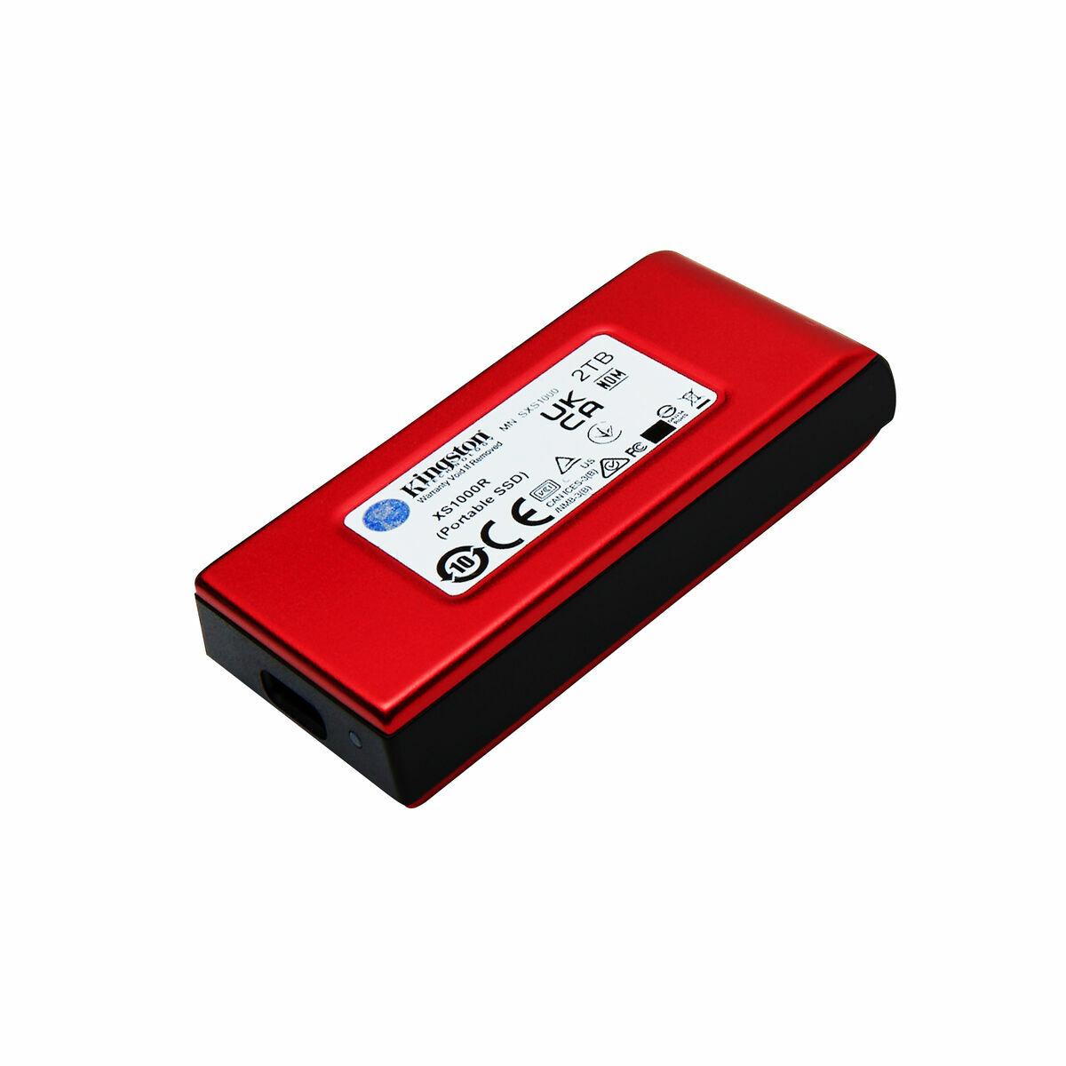 Disco Duro Externo Kingston SXS1000R/2000G Rojo 2 TB SSD