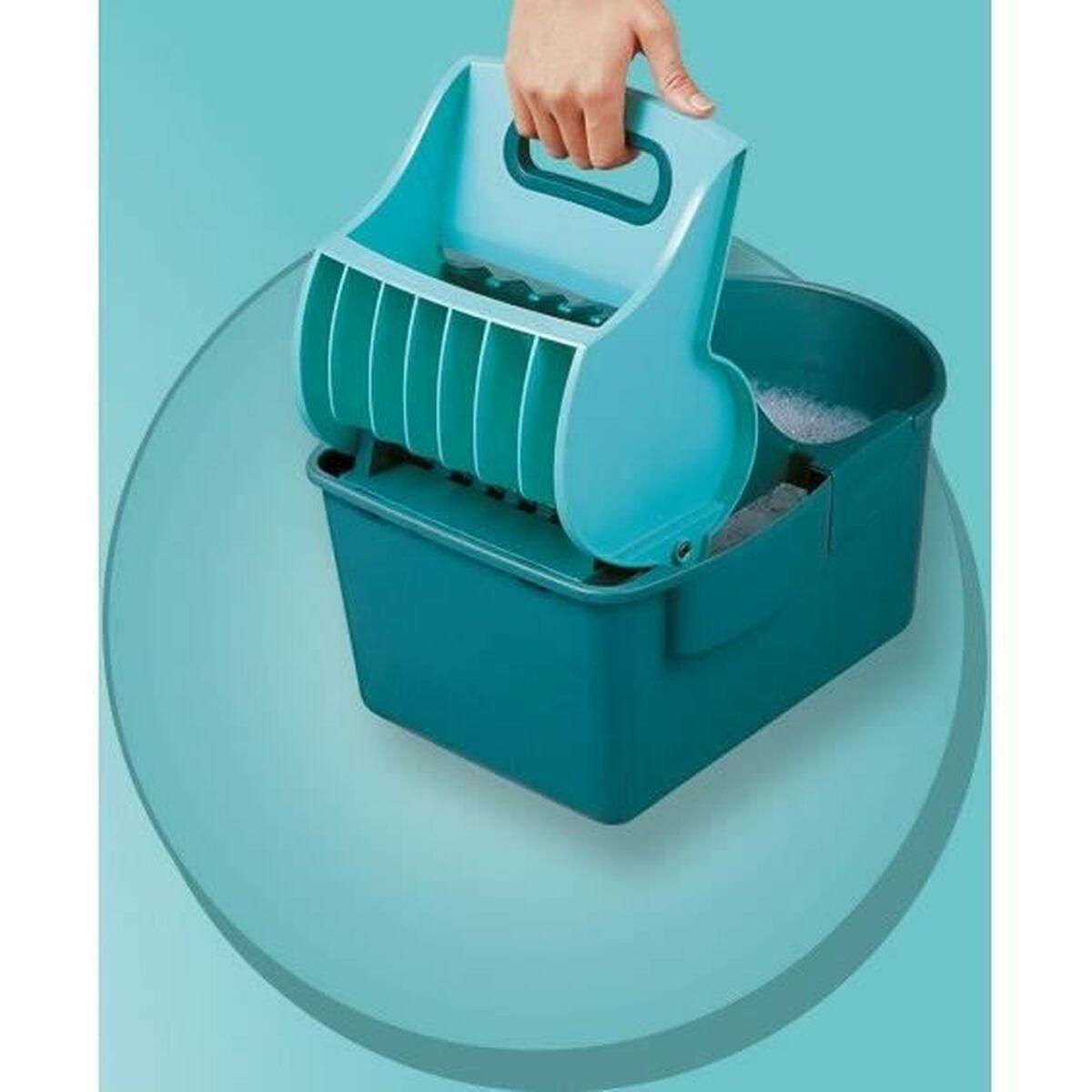 Mopa Fregona con Cubo Leifheit 55092 Azul Gris Microfibra