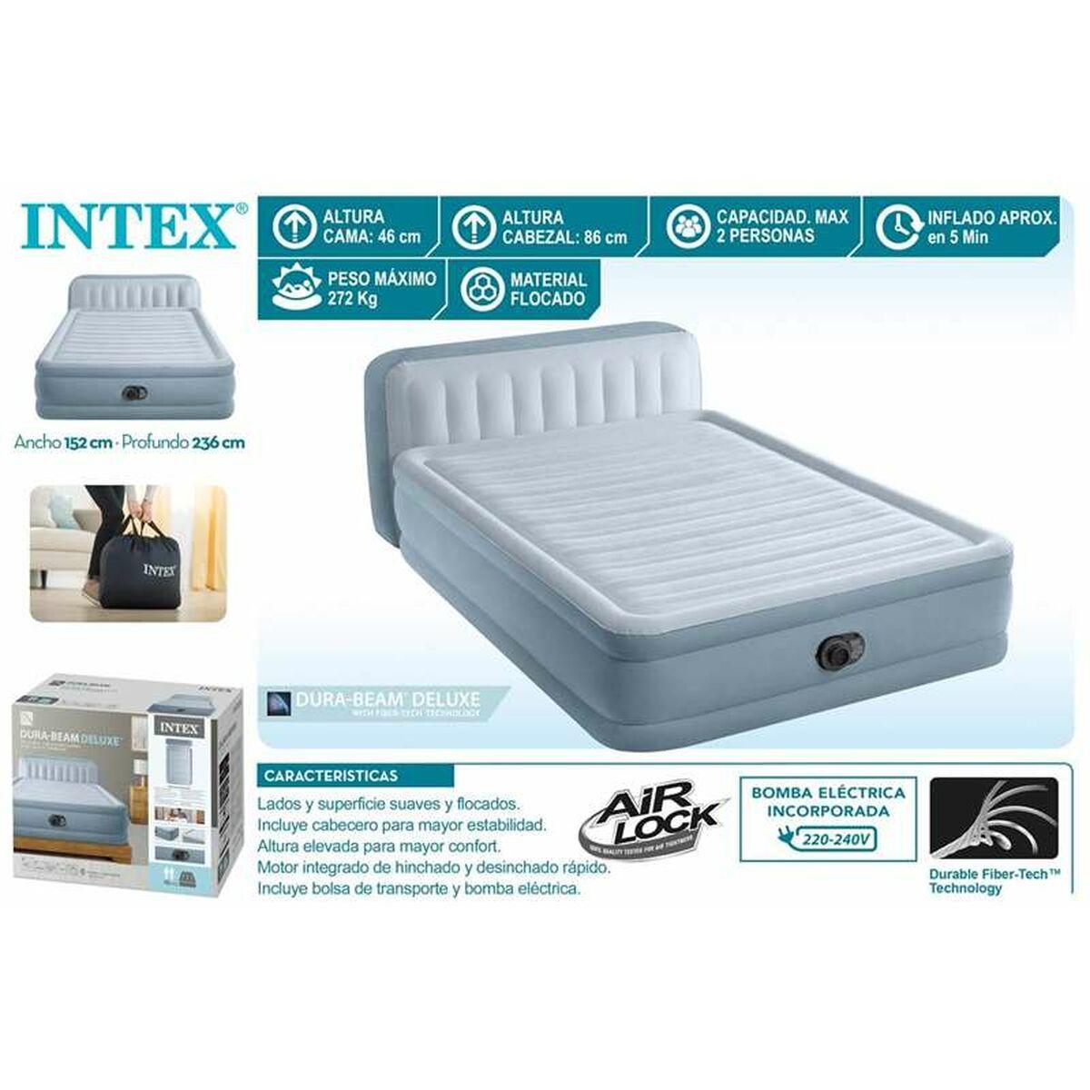Cama Hinchable Intex Dura-Beam Deluxe Plush 152 x 236 x 86 cm 272 kg