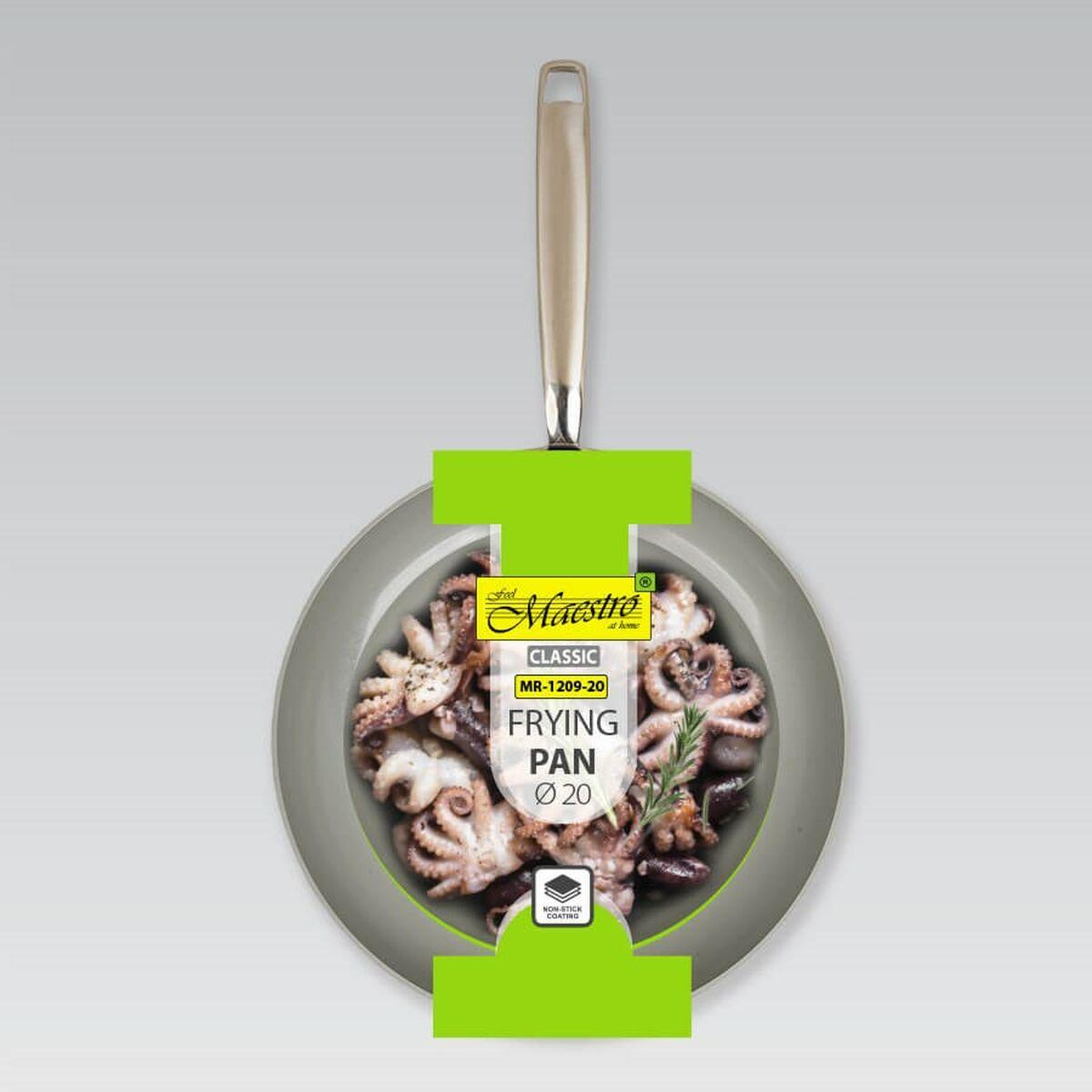 Sartén Feel Maestro MR-1209-20 Gris Acero Inoxidable Aluminio Ø 20 cm