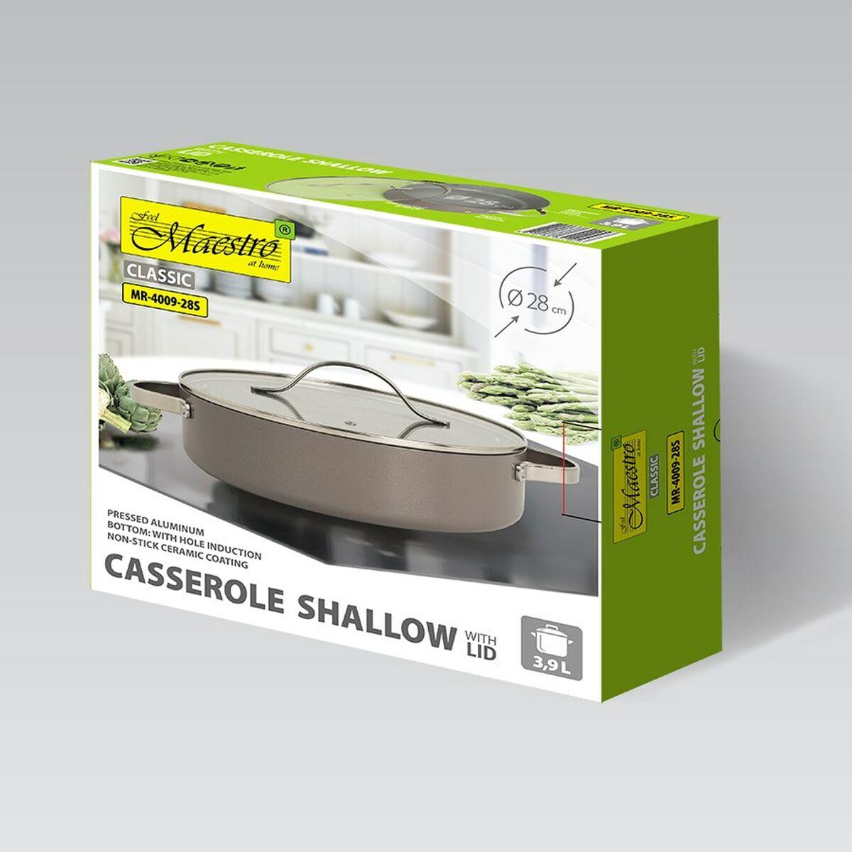 Sartén Feel Maestro MR-4009-28S Gris Metal Aluminio Ø 28 cm
