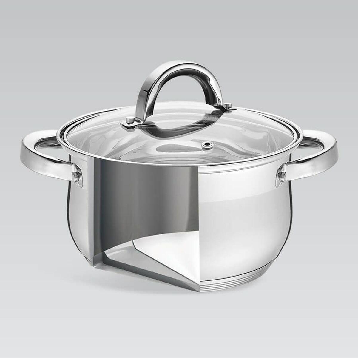 Sartén Feel Maestro MR-3522-6M Plateado Acero Acero Inoxidable Plástico Ø 24 cm Ø 20 cm Ø 16 cm