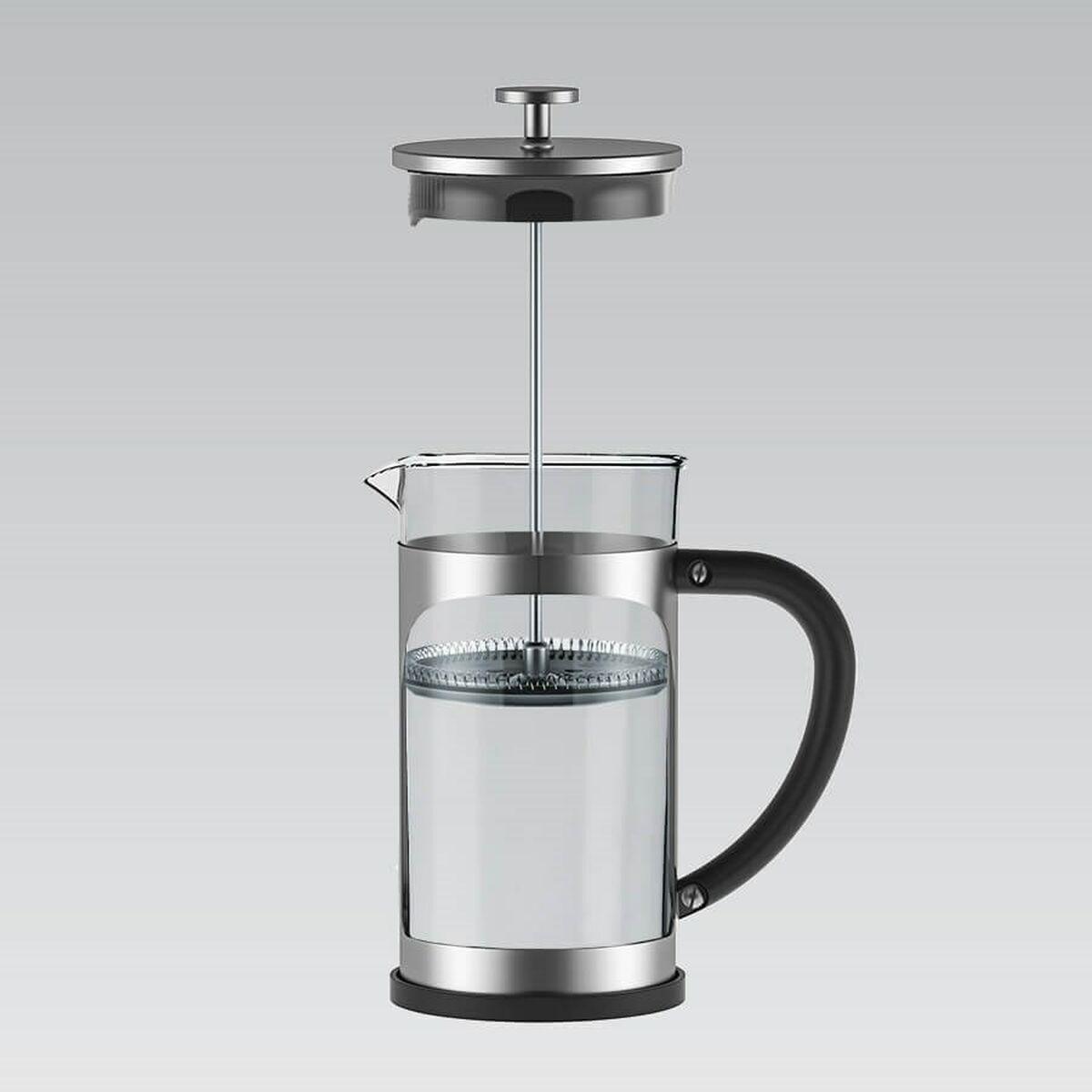 Tetera Feel Maestro MR-1860-600 Negro Acero Acero Inoxidable Vidrio de Borosilicato 600 ml