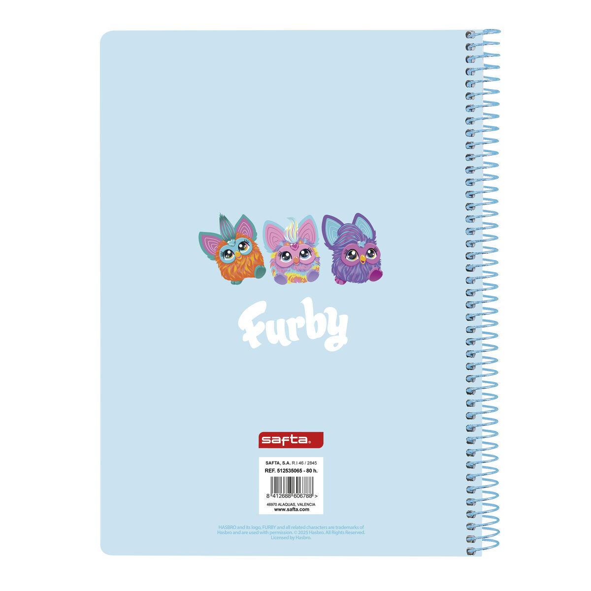 Libreta de Anillas Safta Furby 15,5 x 22 x 1 cm