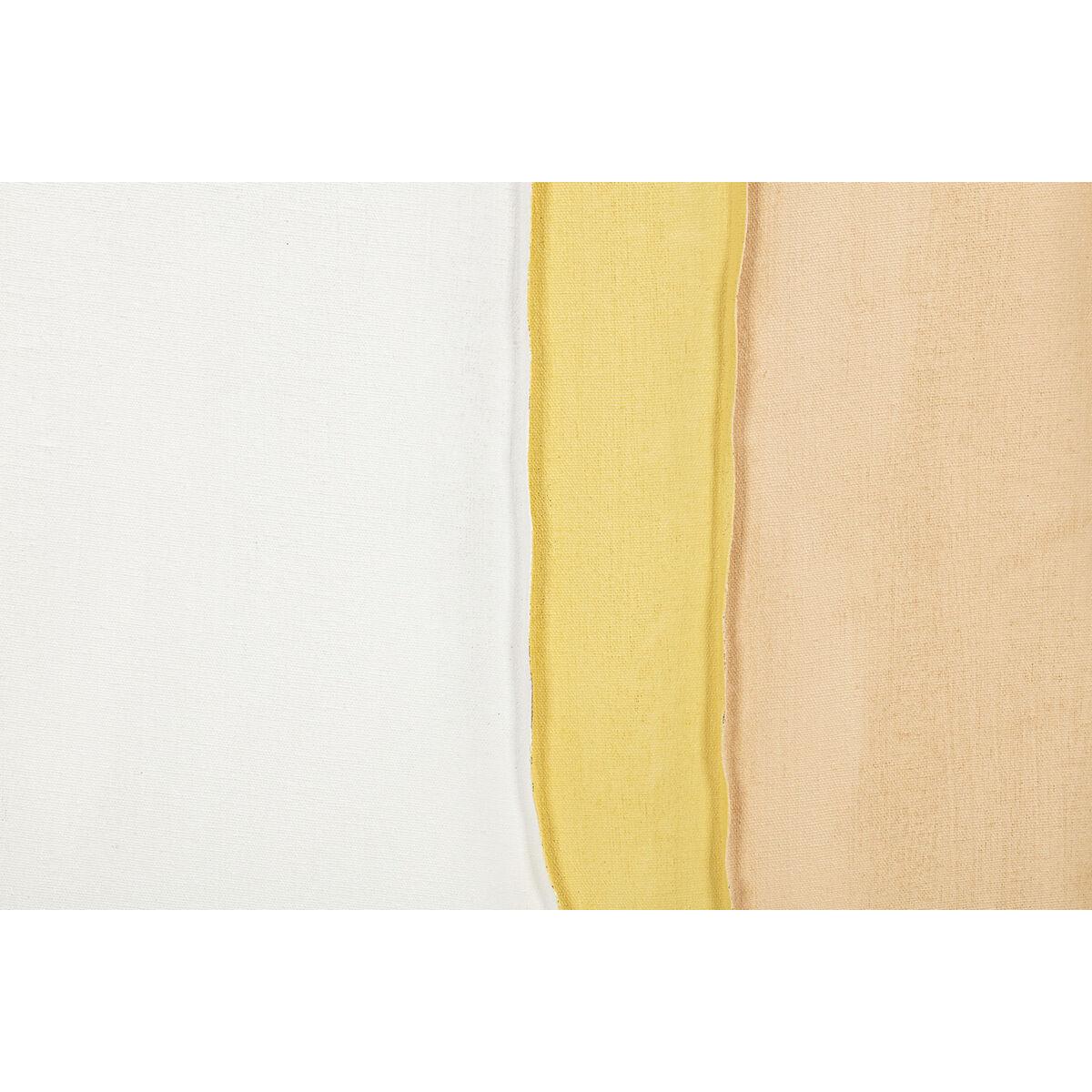 Cuadro Home ESPRIT Blanco Rosa Turquesa Abstracto Urbano 102 x 4,5 x 102 cm (2 Unidades)