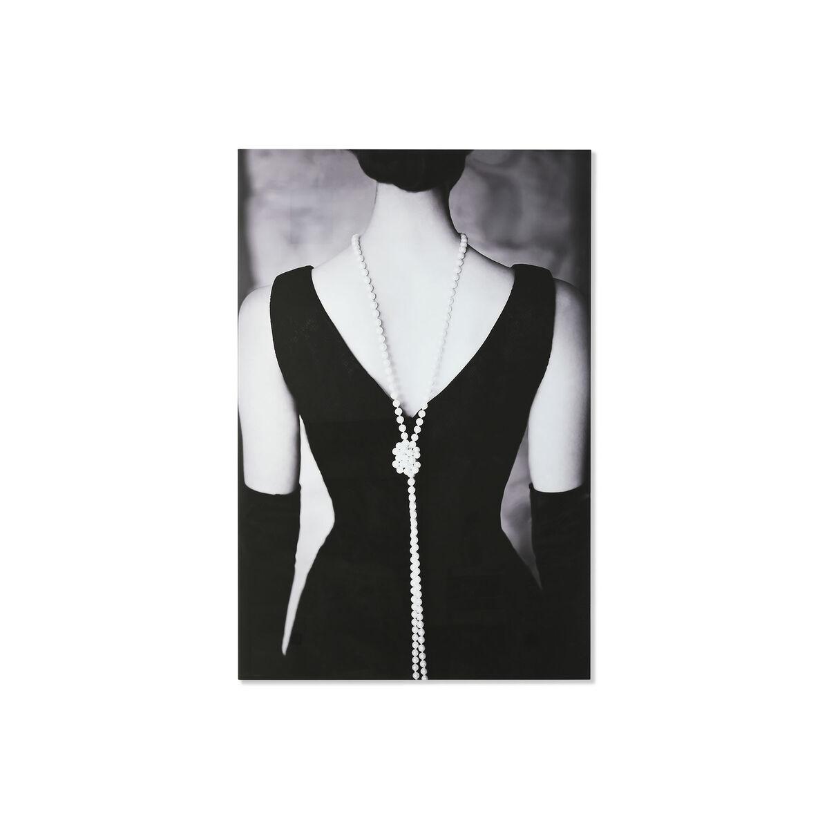 Cuadro Home ESPRIT Negro Gris Impreso 100 x 0,4 x 150 cm