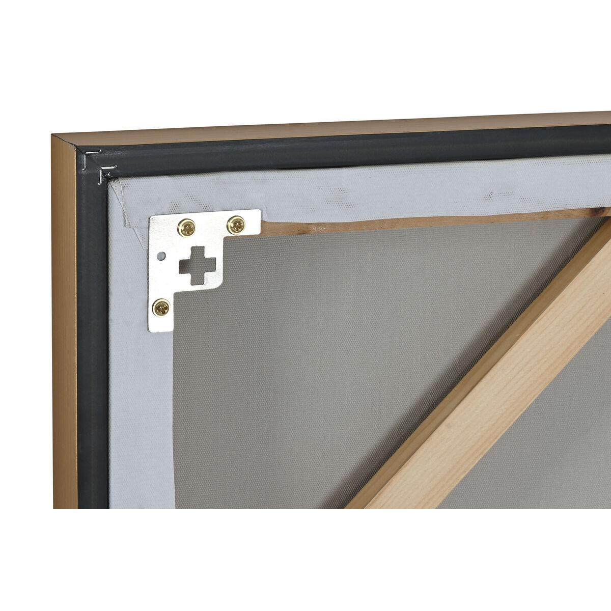 Cuadro Home ESPRIT Blanco Beige Dorado Moderno Urbano 90 x 3,5 x 120 cm (2 Unidades)
