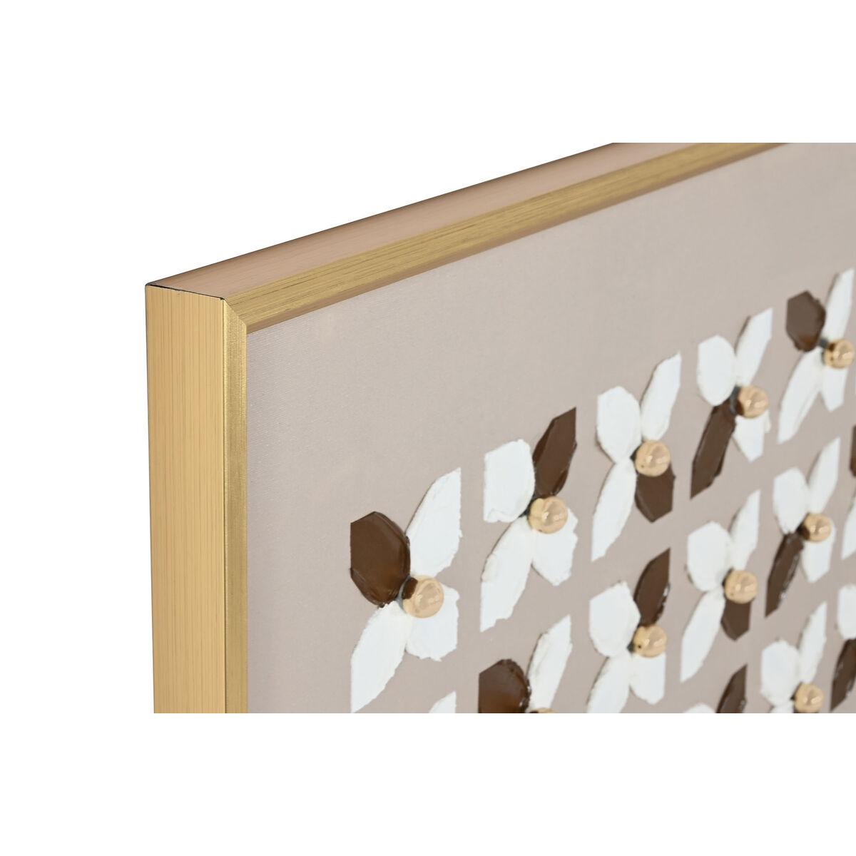 Cuadro Home ESPRIT Blanco Beige Dorado Moderno Urbano 90 x 3,5 x 120 cm (2 Unidades)