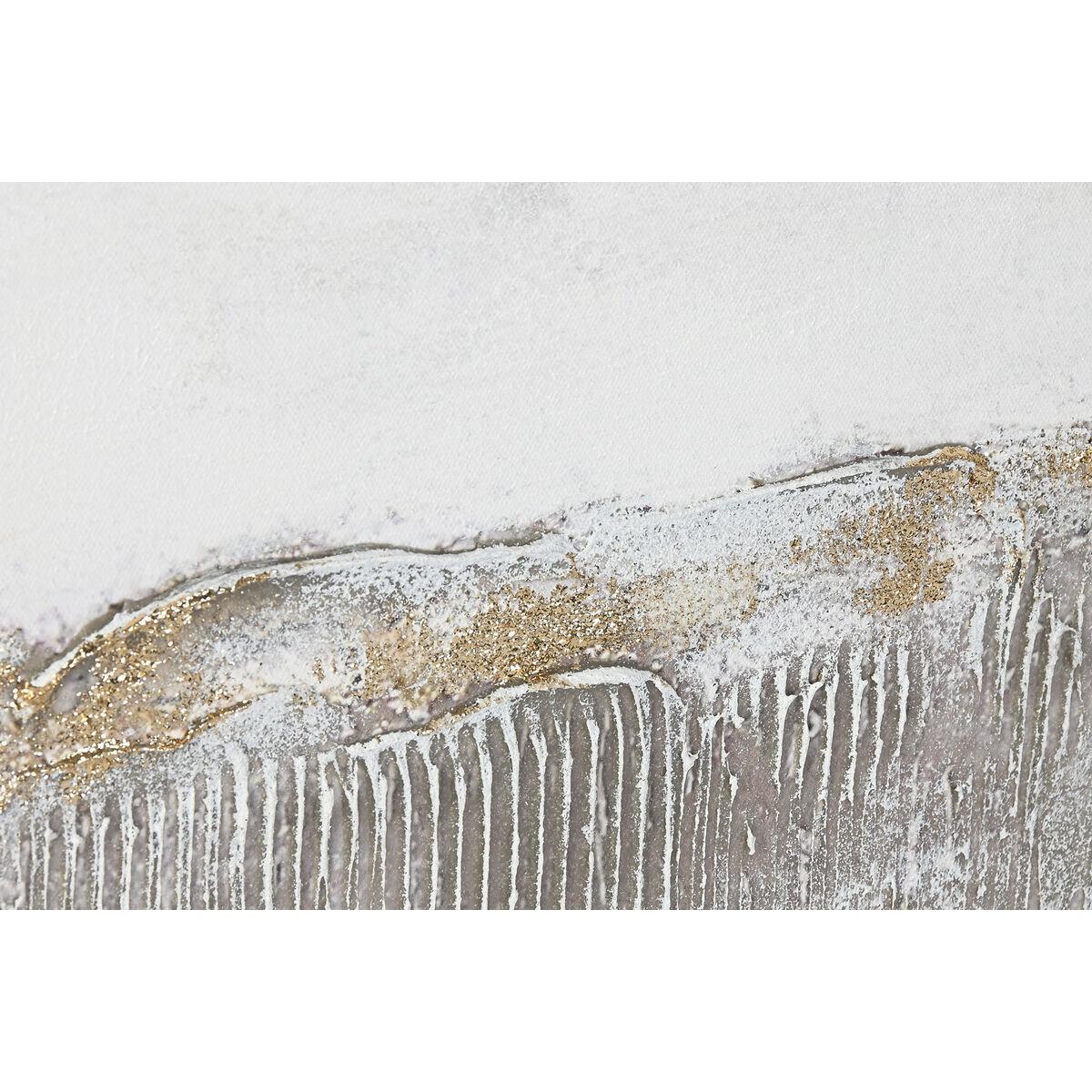 Cuadro Home ESPRIT Marrón Negro Beige Abstracto 123 x 4,3 x 123 cm (2 Unidades)