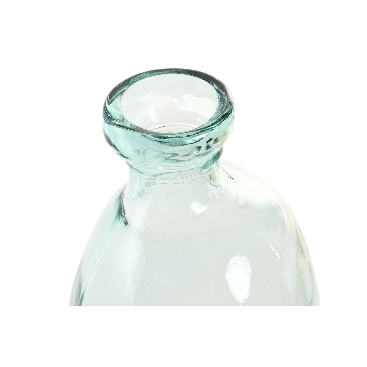 Jarrón Home ESPRIT Transparente Cristal reciclado 22 x 22 x 51 cm