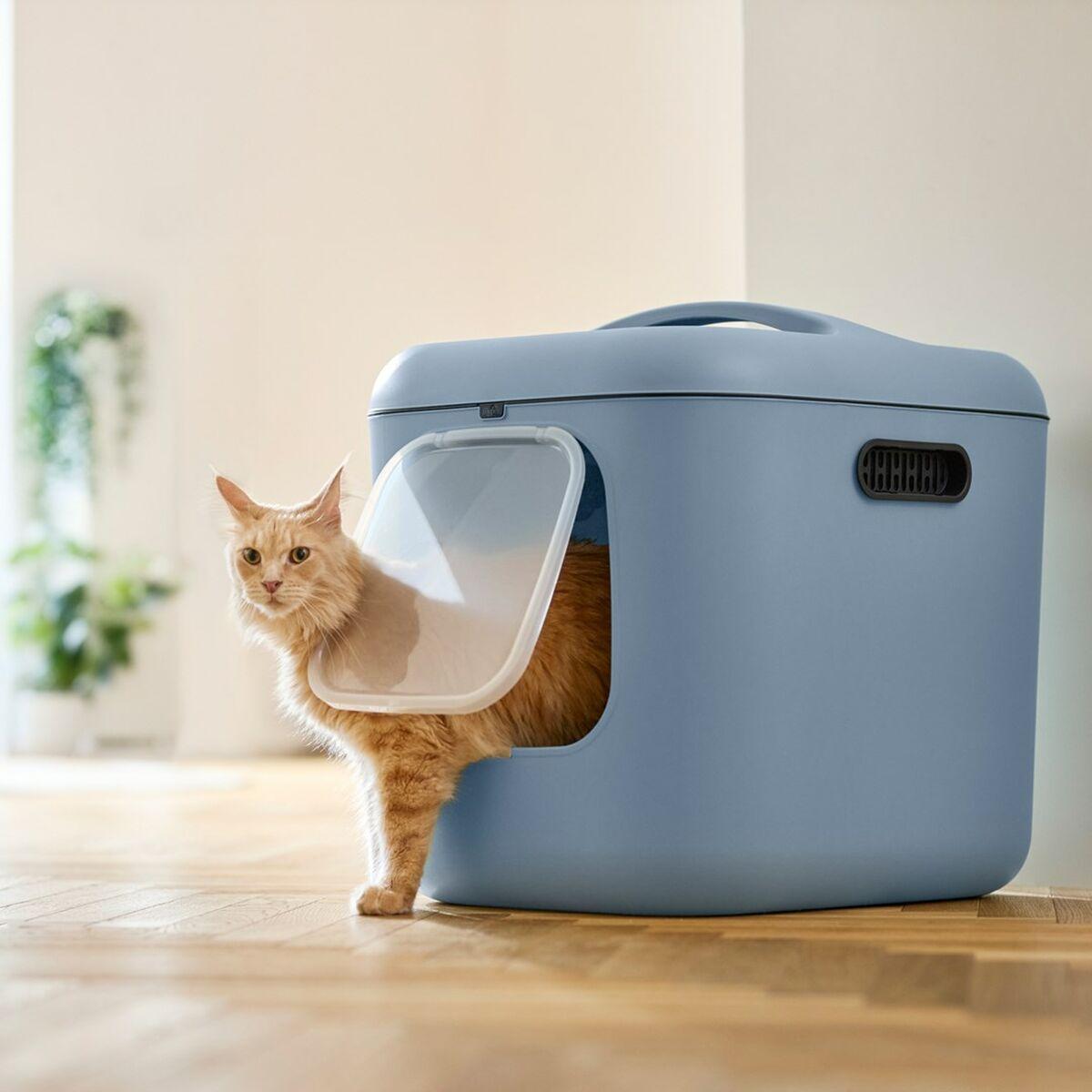 Arenero para Gatos Rotho Biala XL Azul Plástico