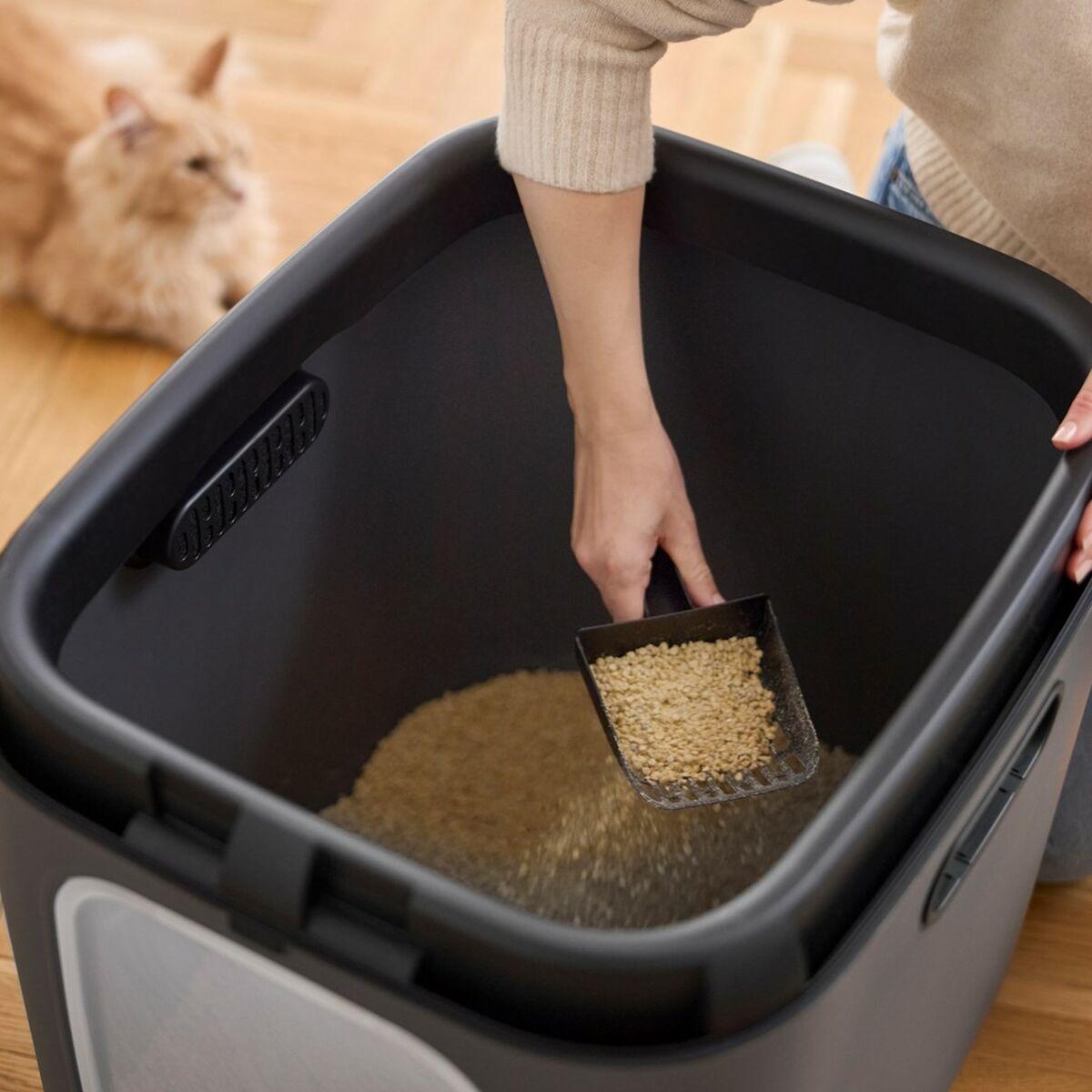 Arenero para Gatos Rotho Biala XL anthracite Antracita Plástico
