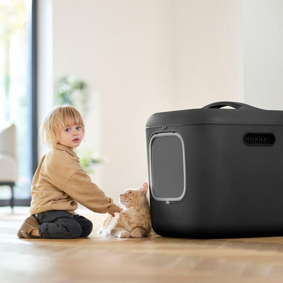Arenero para Gatos Rotho Biala XL anthracite Antracita Plástico
