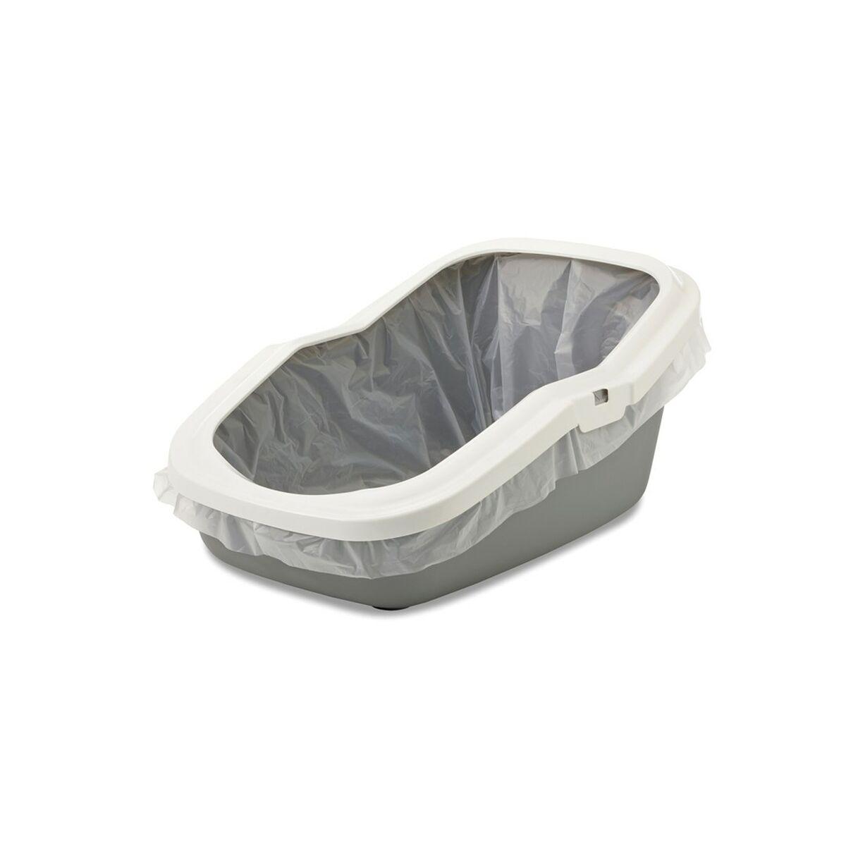 Arenero para Gatos Savic Blanco Gris Plástico