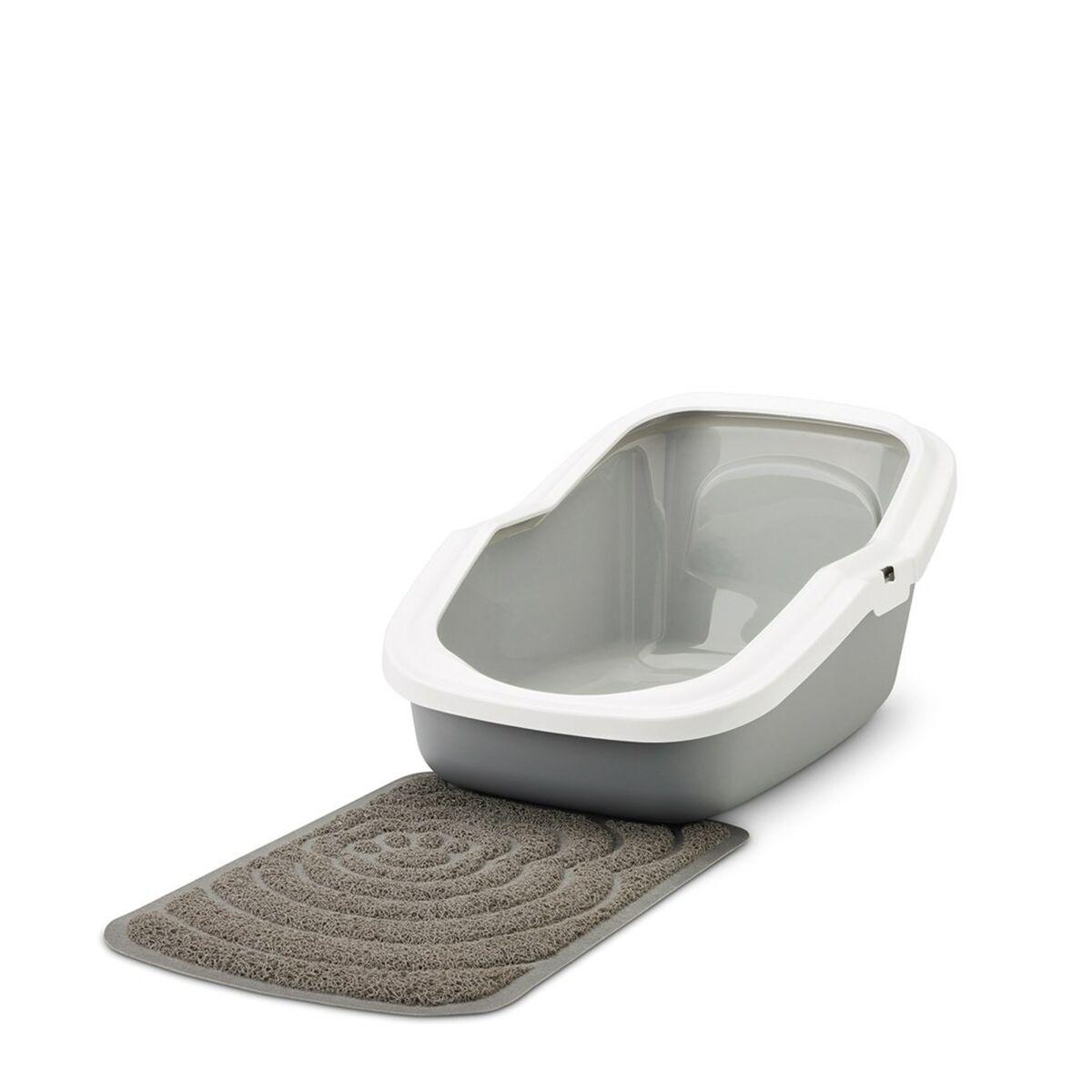 Arenero para Gatos Savic Blanco Gris Plástico