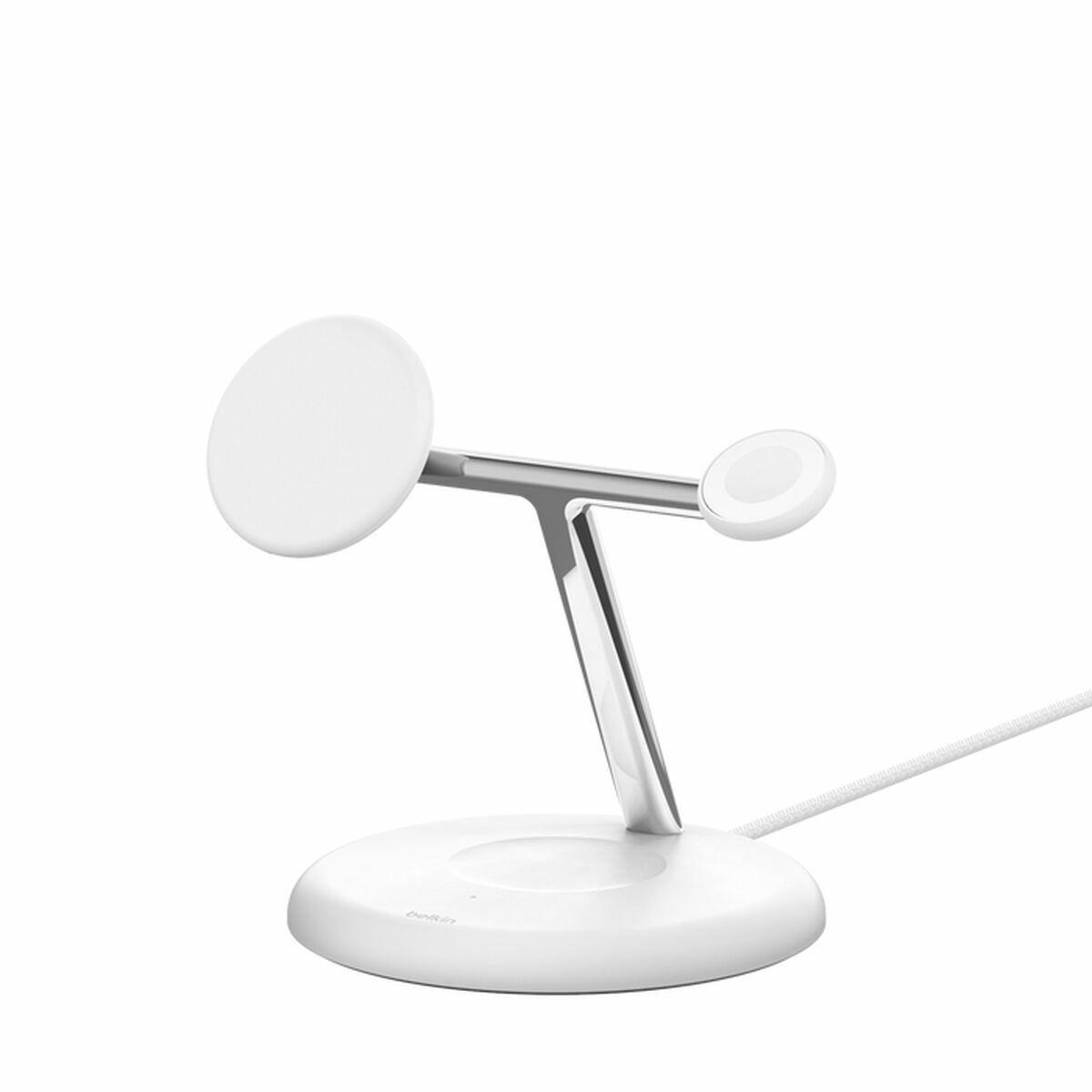 Cargador Inalámbrico con Soporte para Móviles Belkin WIZ023VFWH Negro 15 W