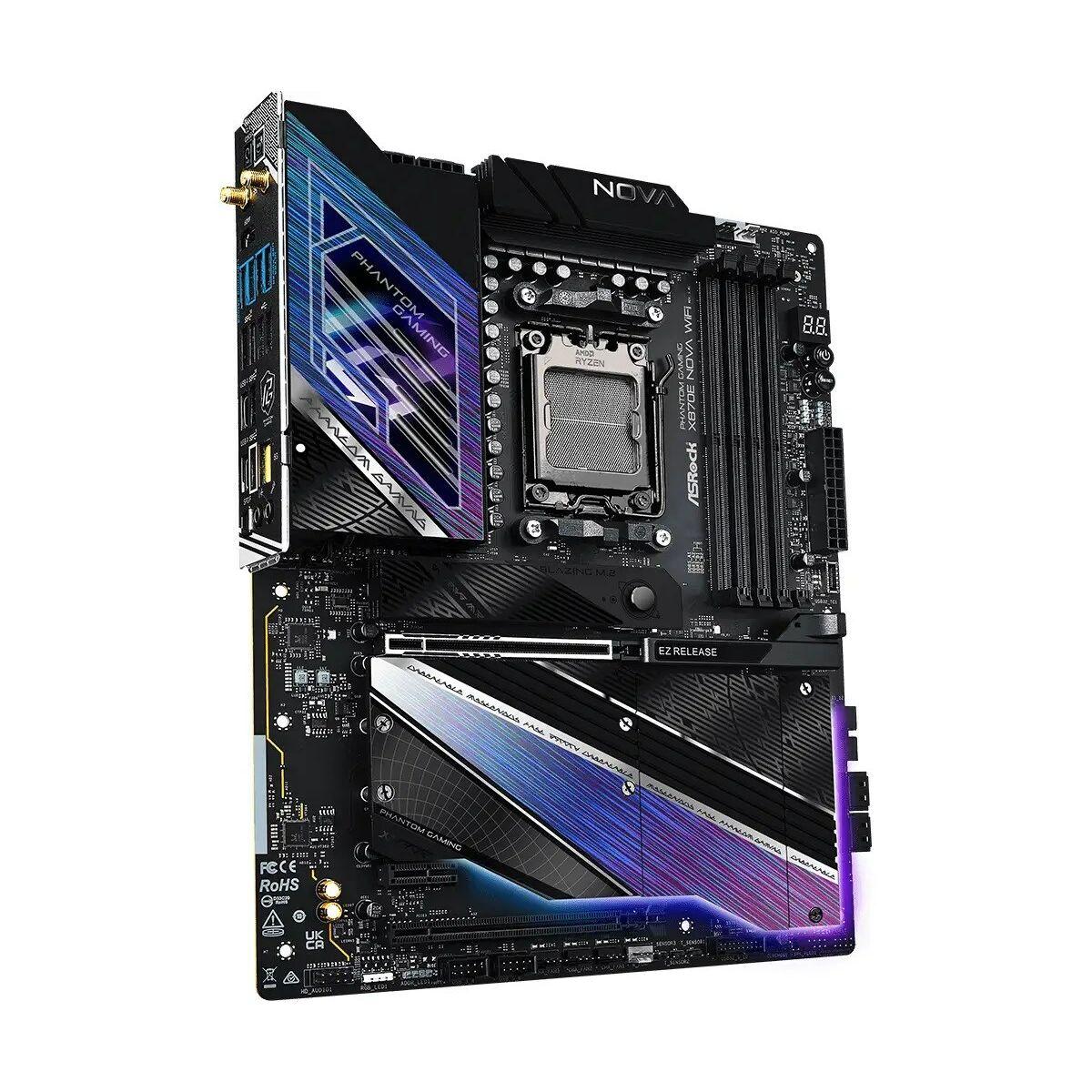 Placa Base ASRock X870E Nova WiFi Intel Wi-Fi 6 AMD AM5 AMD X870 (AMD AM5)