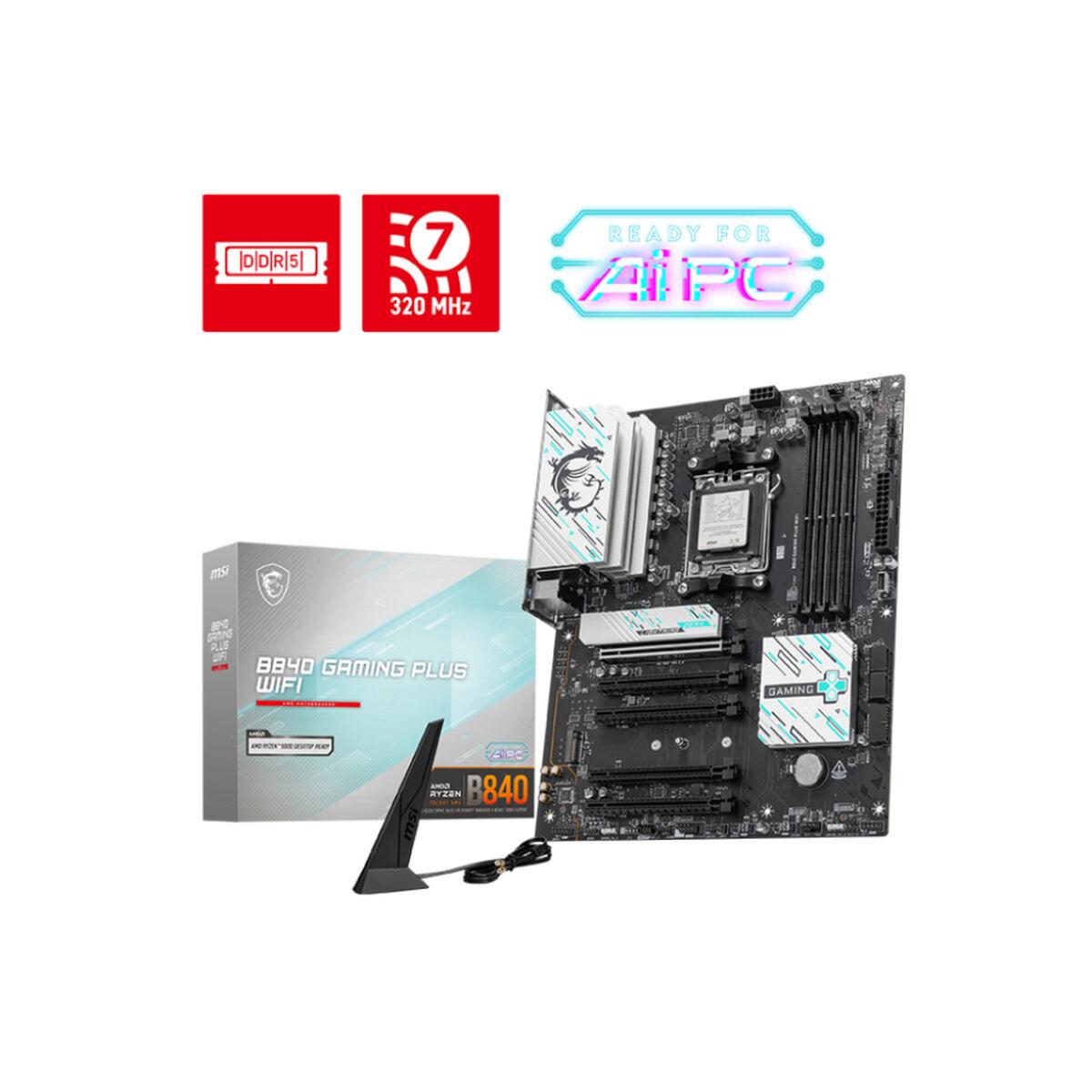 Placa Base MSI B840 GAMING PLUS WIFI Intel Wi-Fi 6 AMD AM5