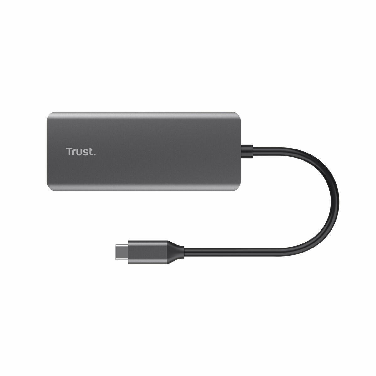 Hub USB Trust 24968 Plateado 20 cm
