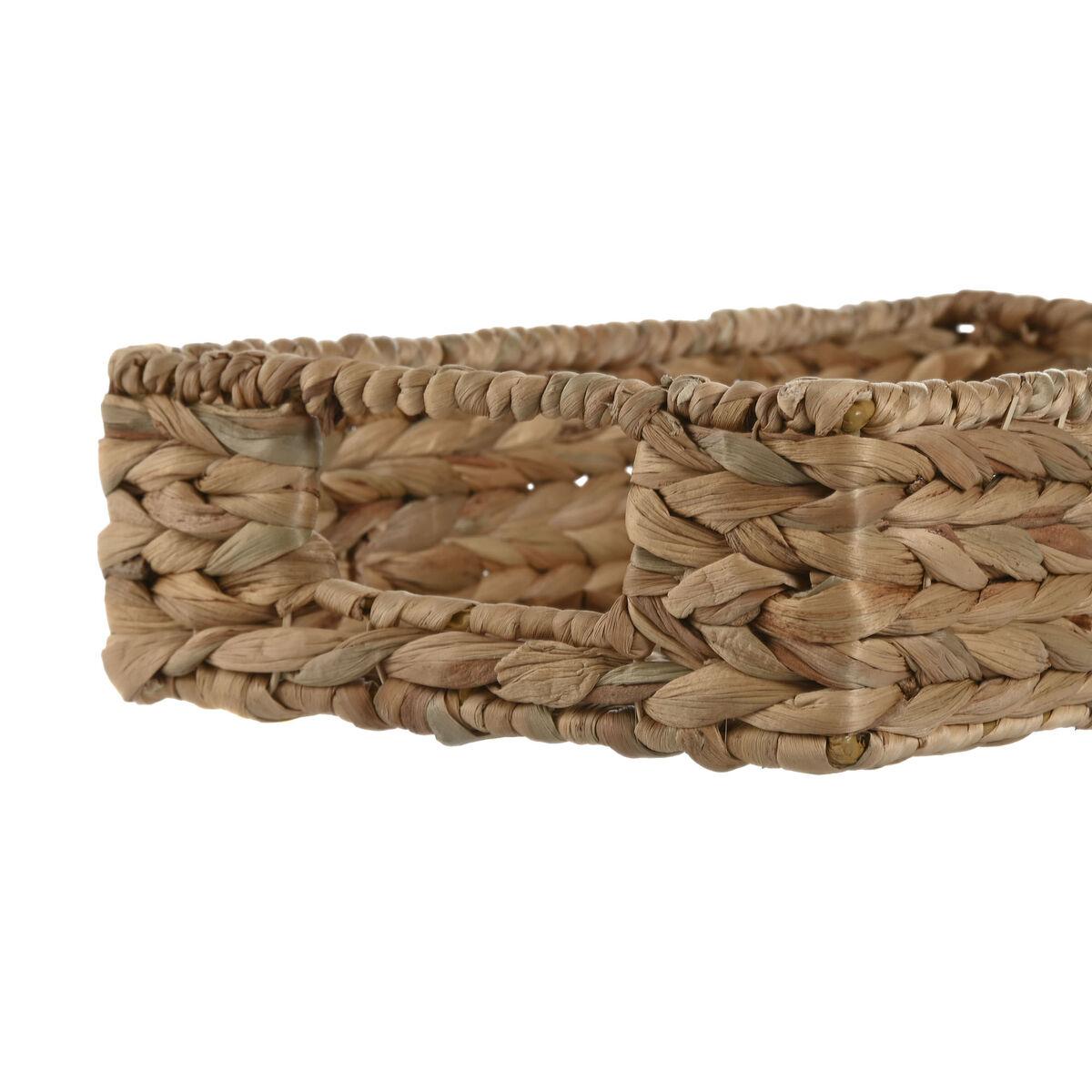 Juego de Bandejas Home ESPRIT Natural Tropical 40 x 26 x 9 cm (2 Unidades)