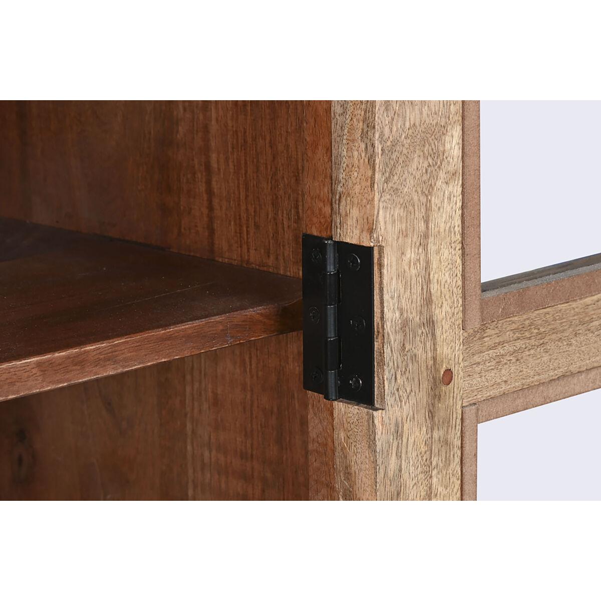 Vitrina Home ESPRIT Marrón Cristal Madera de mango 165 x 45 x 210 cm