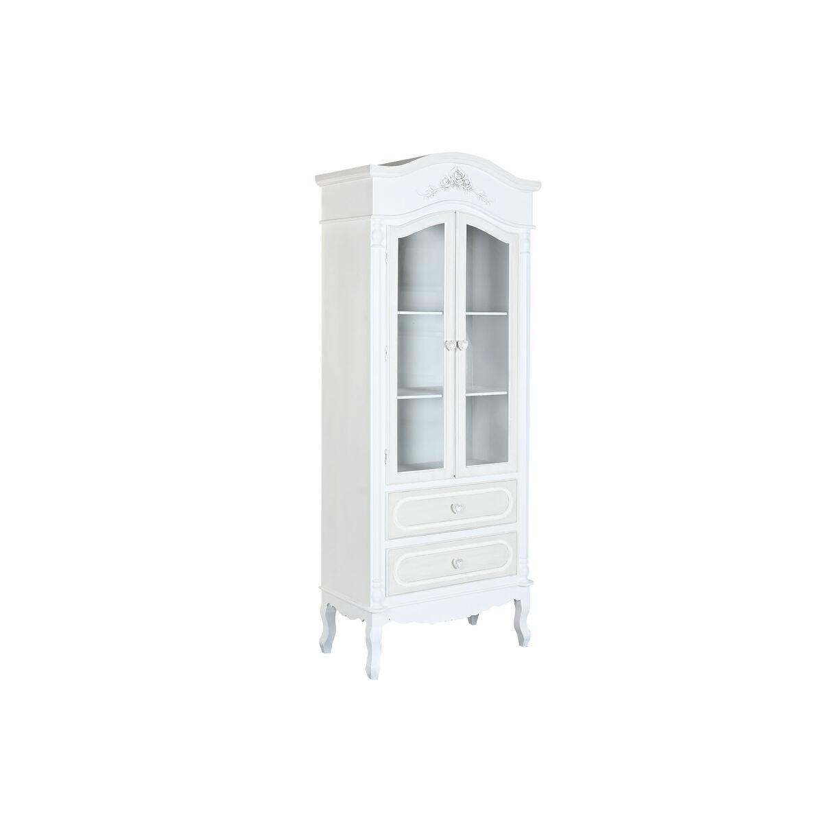 Vitrina Home ESPRIT Blanco Madera Cristal 76 x 39 x 193 cm
