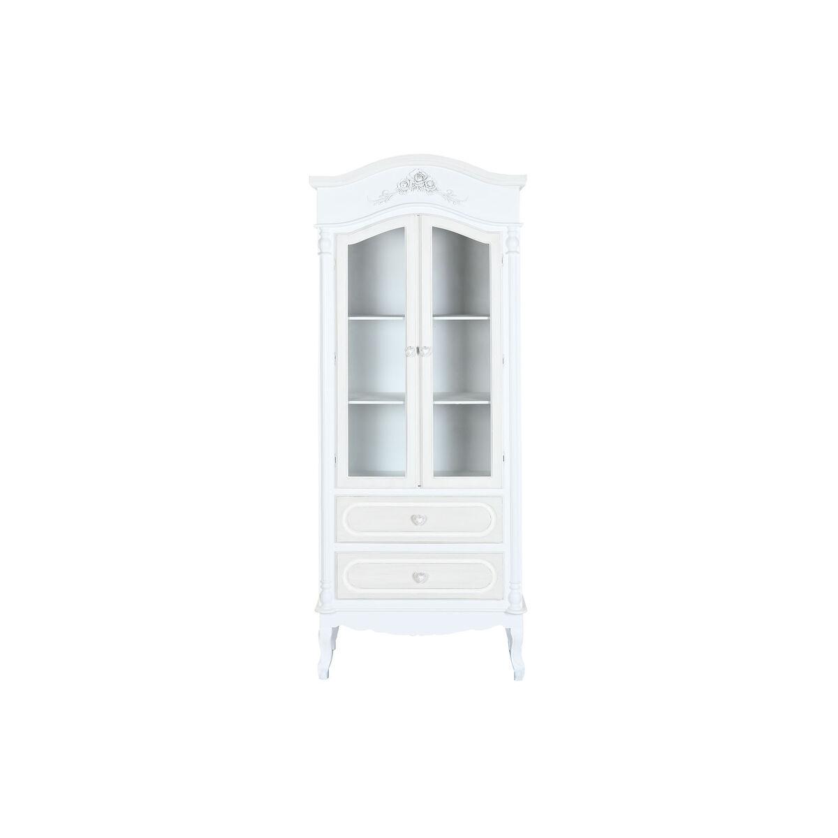 Vitrina Home ESPRIT Blanco Madera Cristal 76 x 39 x 193 cm