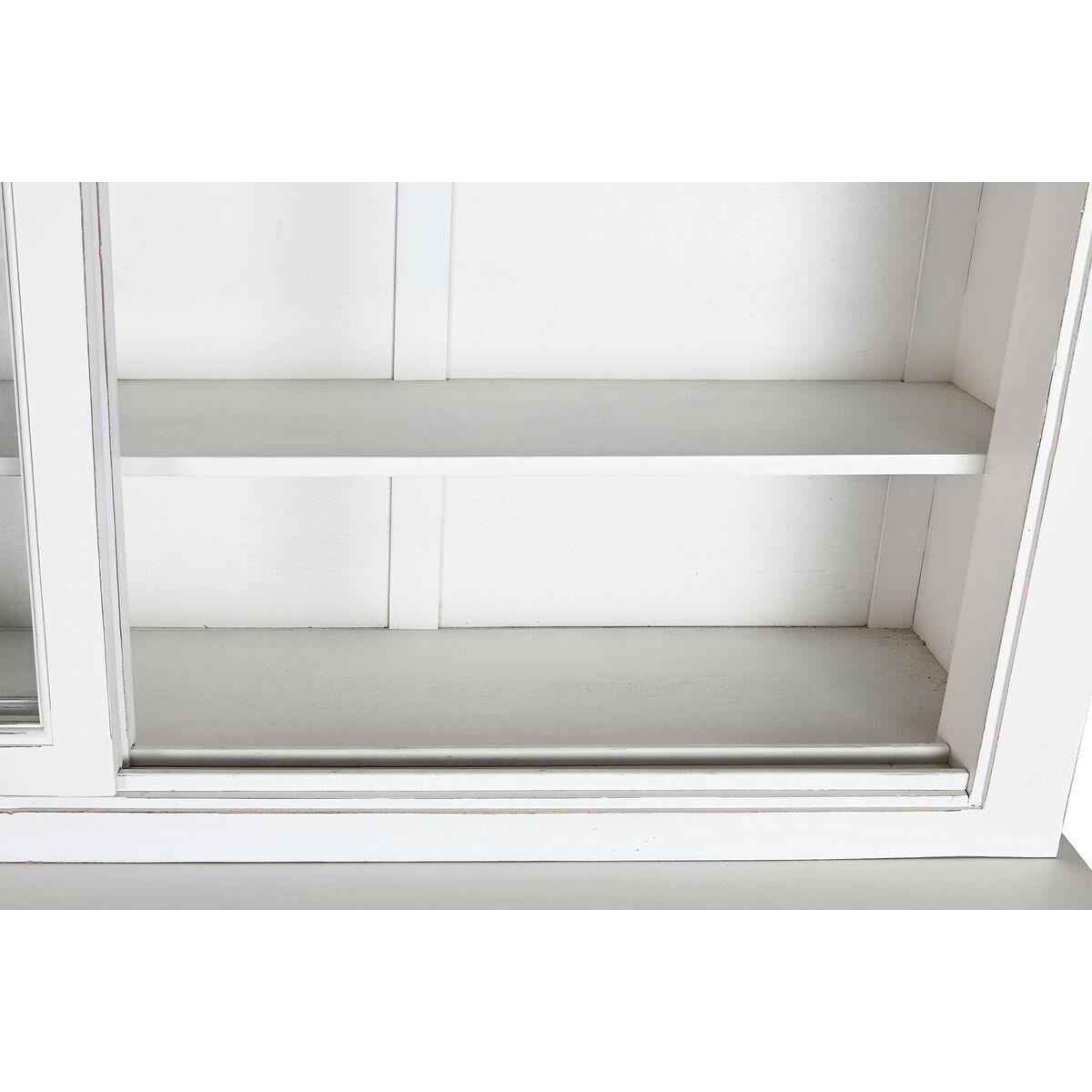 Vitrina Home ESPRIT Blanco Cristal Madera de mango 170 x 45 x 200 cm