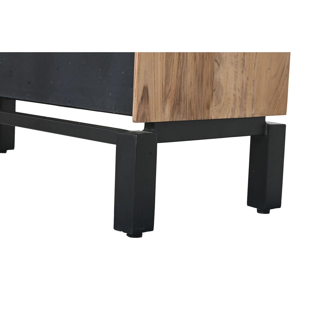 Vitrina Home ESPRIT Marrón Negro Teca Acacia 100 x 40 x 185 cm