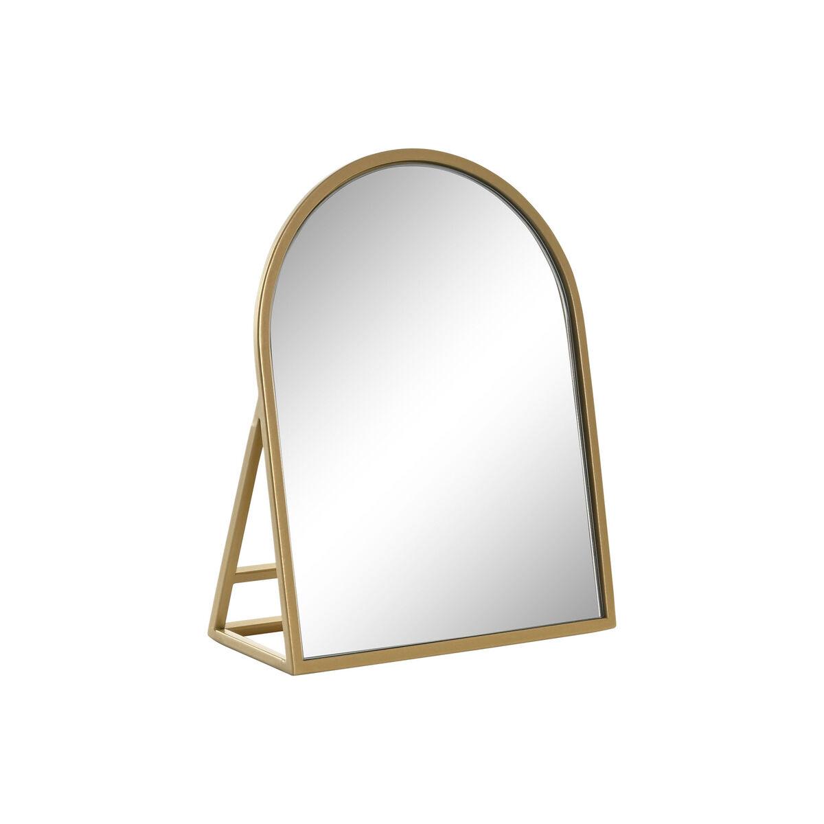 Espejo de pared Home ESPRIT Dorado Cristal Hierro 20 x 8,5 x 25 cm