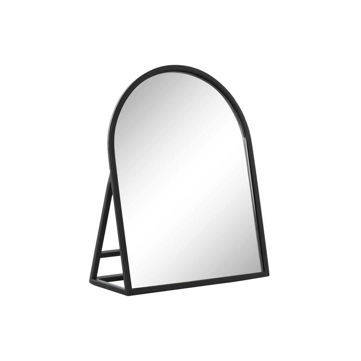 Espejo de pared Home ESPRIT Negro Cristal Hierro 20 x 8,5 x 25 cm