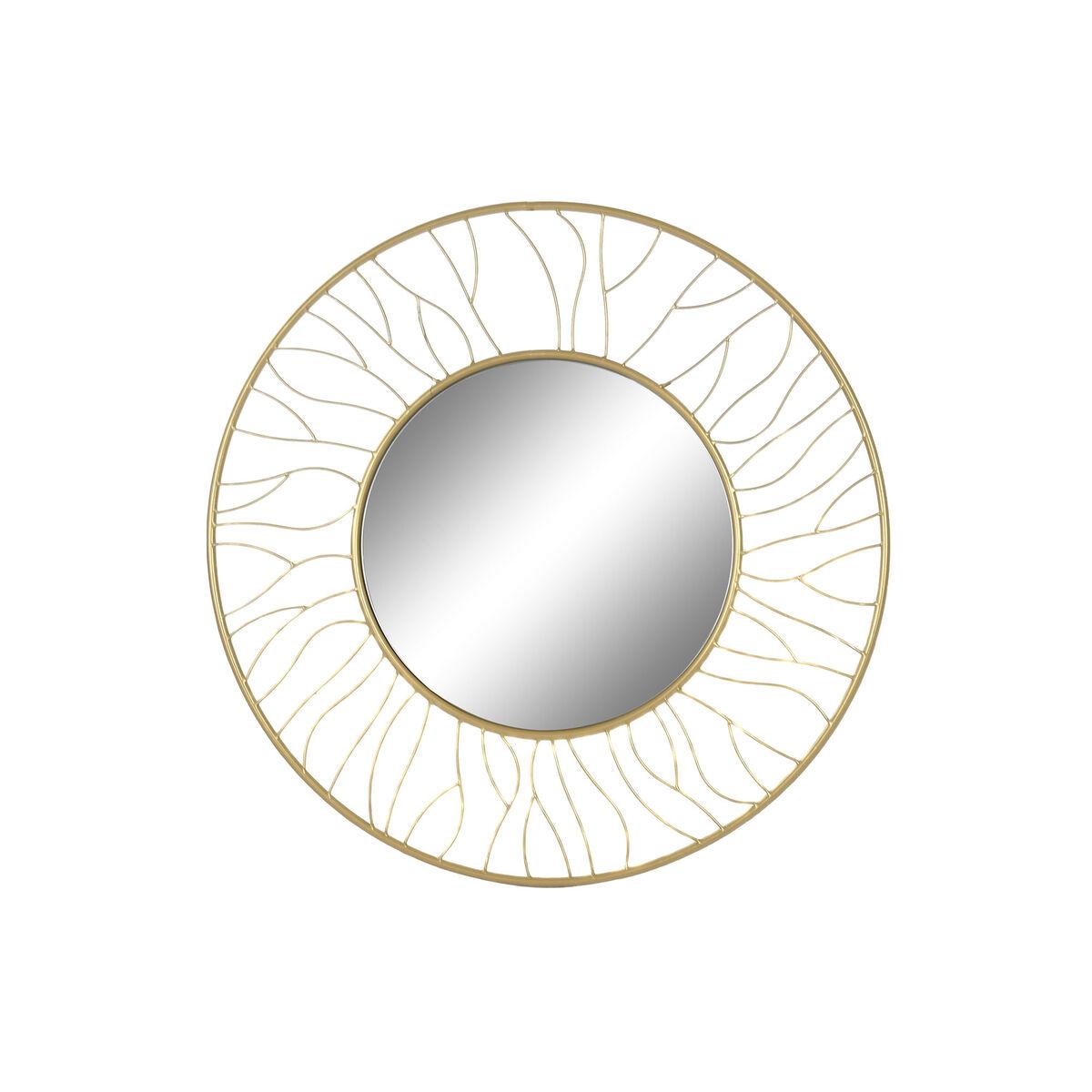Espejo de pared Home ESPRIT Dorado 70 x 2 x 70 cm