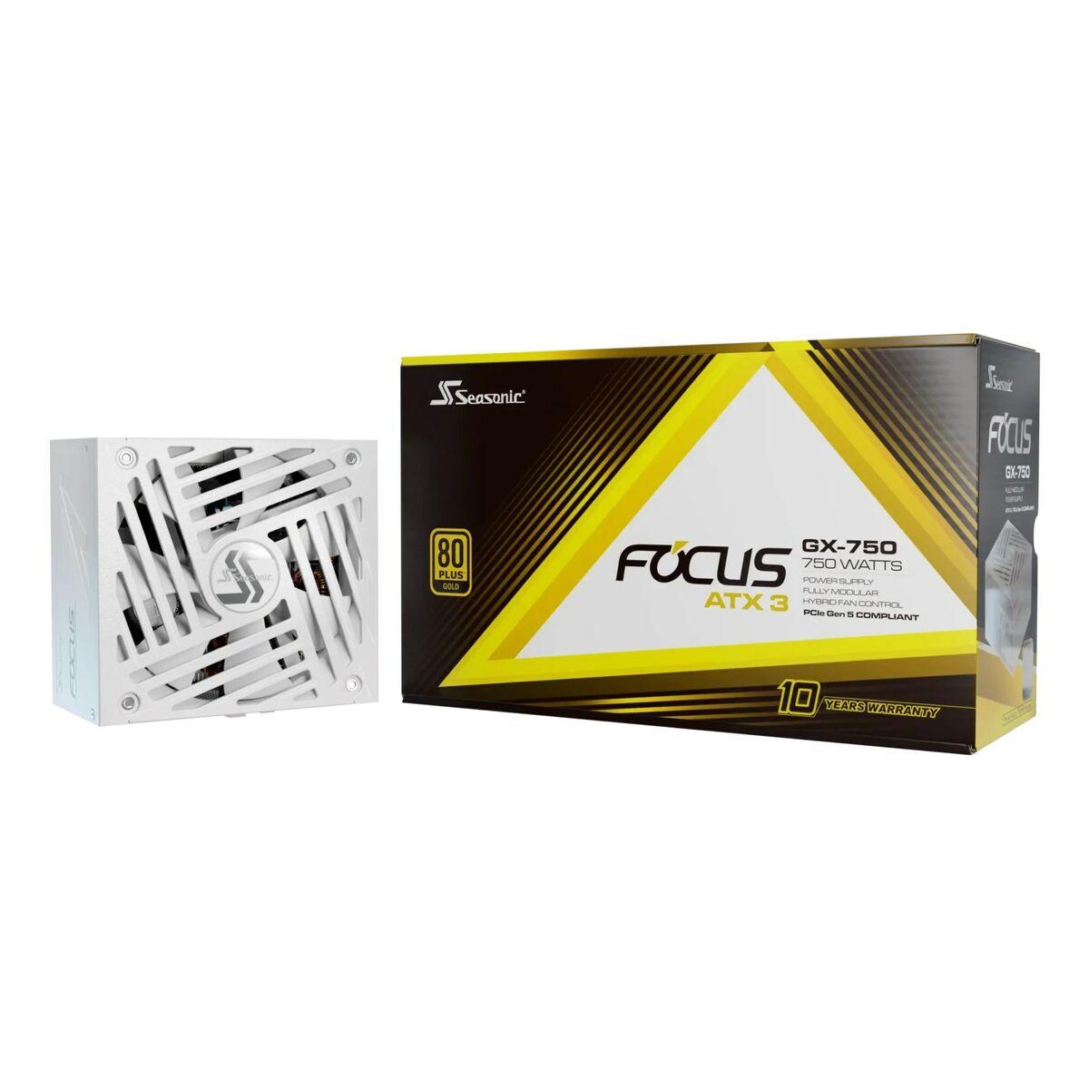 Fuente de Alimentación SeaSonic FOCUS-GX-750-V4-WHITE ATX 750 W 80 Plus Gold RoHS CE BSMI CB