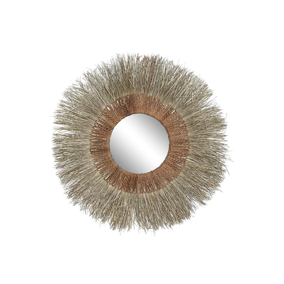 Espejo de pared Home ESPRIT Marrón Natural Tropical 130 x 17 x 130 cm