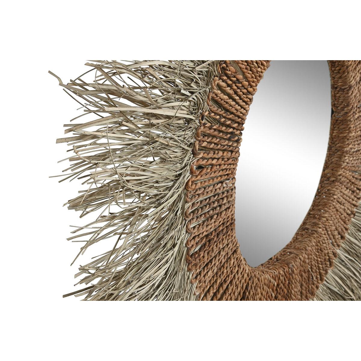 Espejo de pared Home ESPRIT Marrón Natural Tropical 130 x 17 x 130 cm