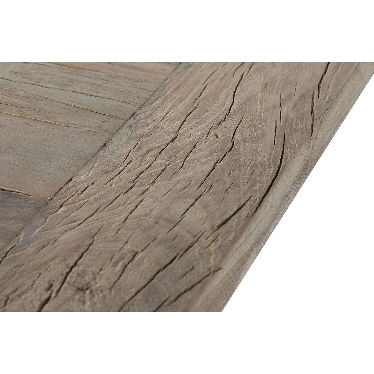 Mesa de Comedor Home ESPRIT Blanco Natural Madera Reciclada Madera de mango 200 x 100 x 77 cm 200,5 x 100,5 x 77 cm