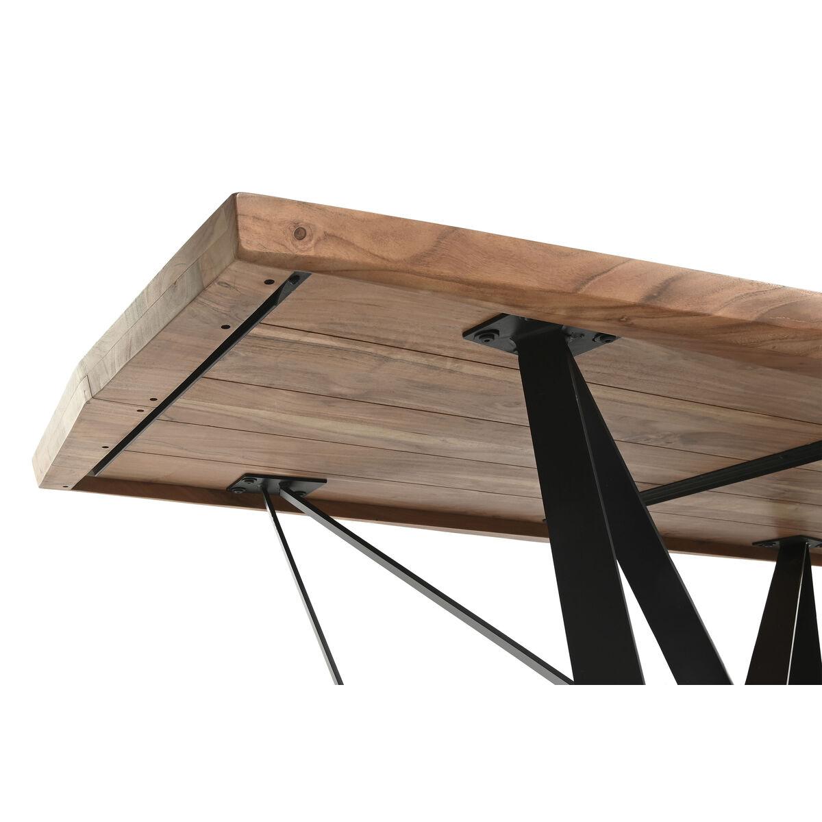 Mesa de Comedor Home ESPRIT Metal Madera de acacia 220 x 100 x 76 cm