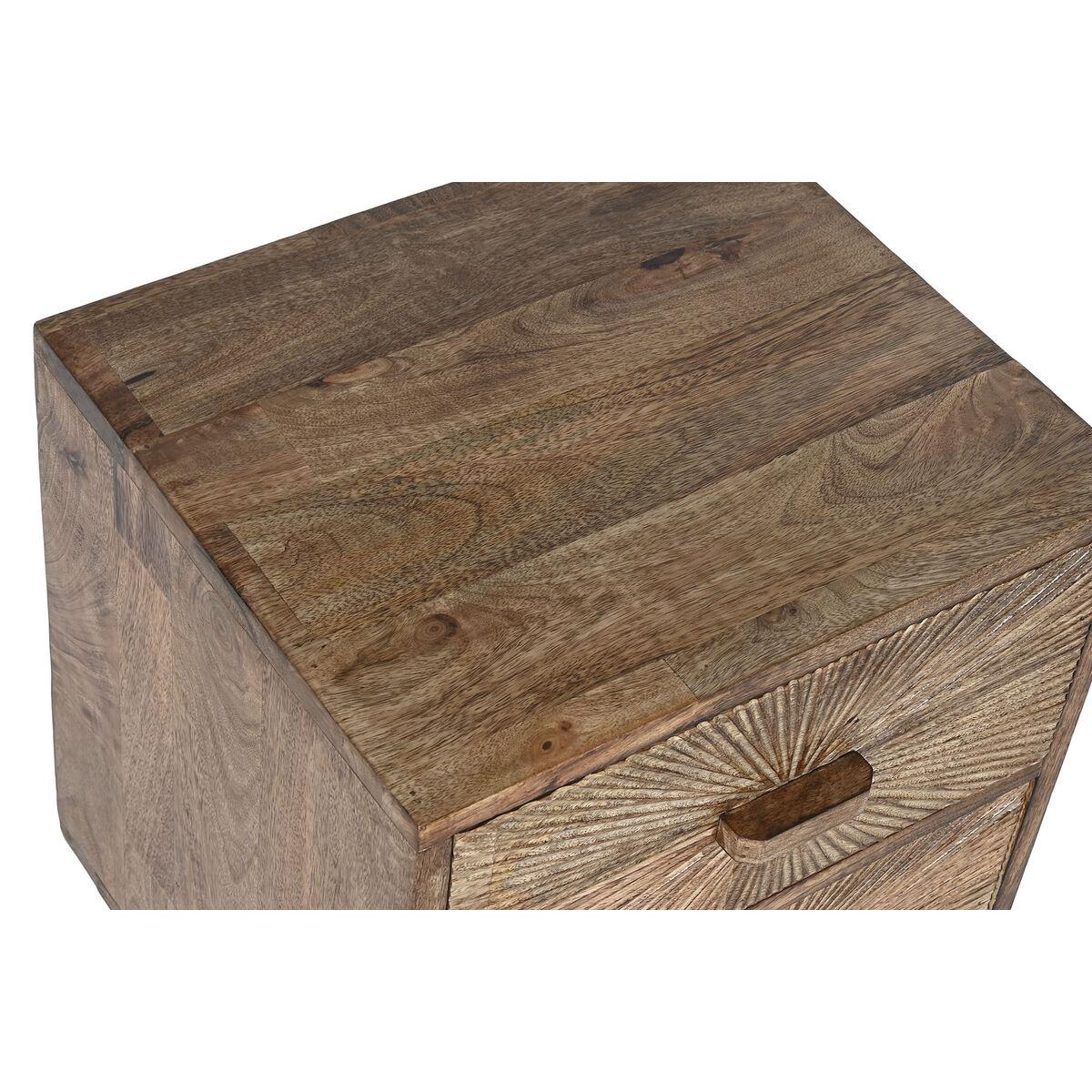 Mesita de Noche Home ESPRIT Natural 40 x 34 x 50 cm