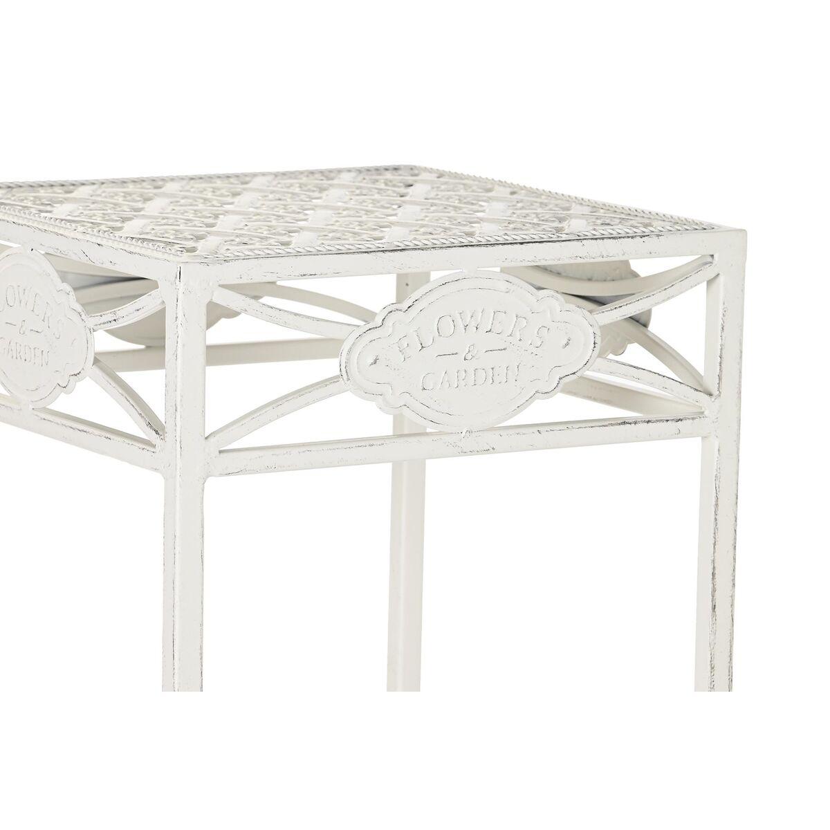 Juego de 3 mesas Home ESPRIT Blanco 30 x 30 x 70 cm (3 Piezas)