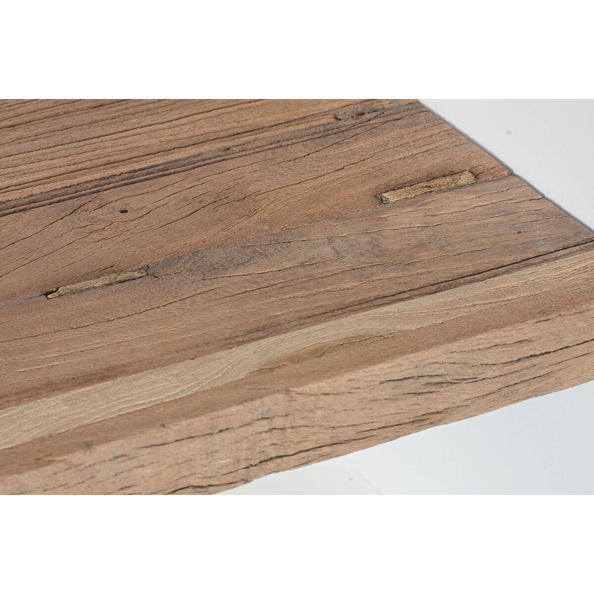 Mesita de Noche Home ESPRIT Blanco Natural 50 x 40,5 x 55,5 cm