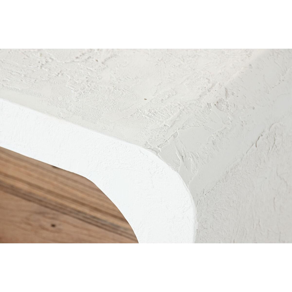 Mesita de Noche Home ESPRIT Blanco Natural 50 x 40,5 x 55,5 cm