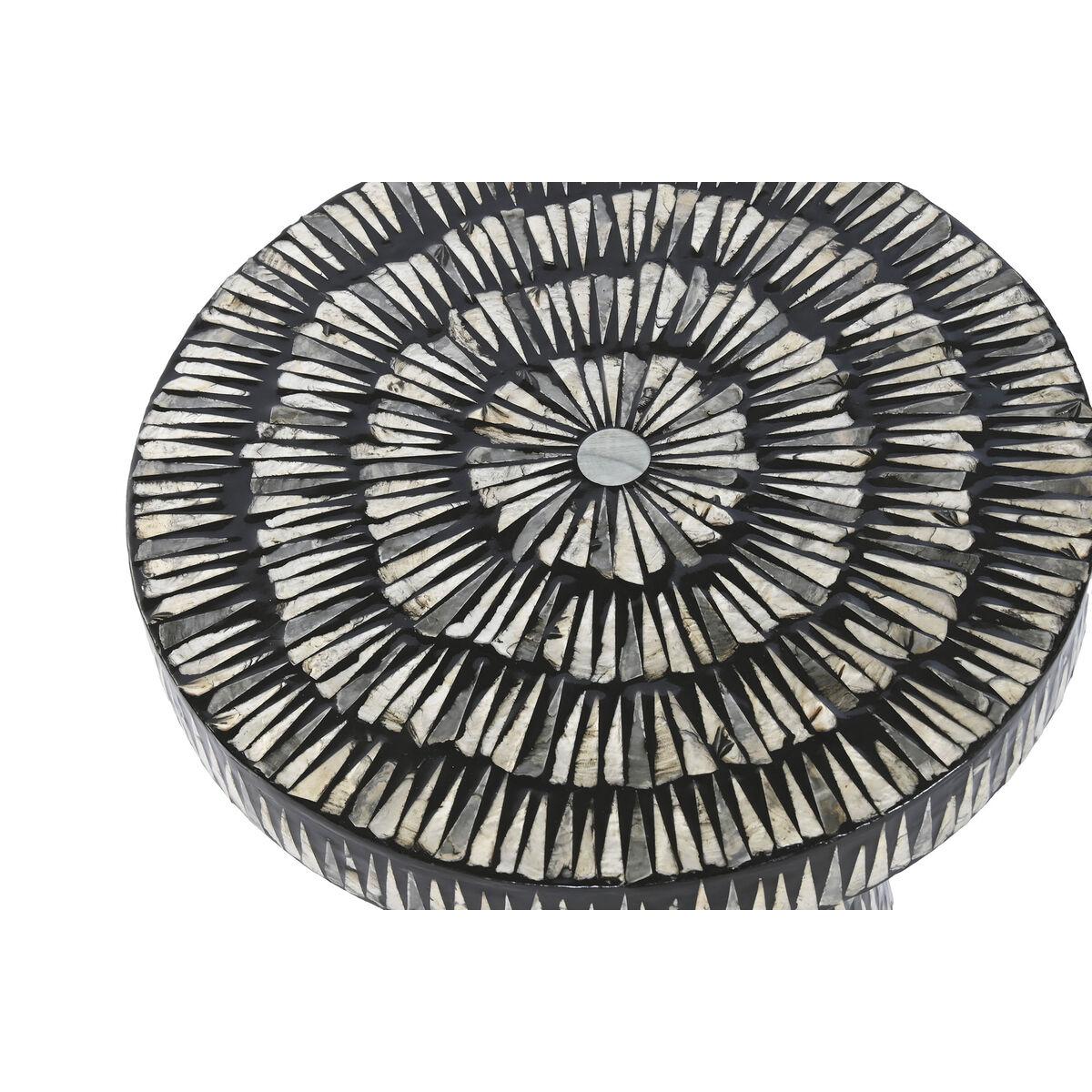 Mesa auxiliar Home ESPRIT Negro Dorado 40 x 40 x 48 cm