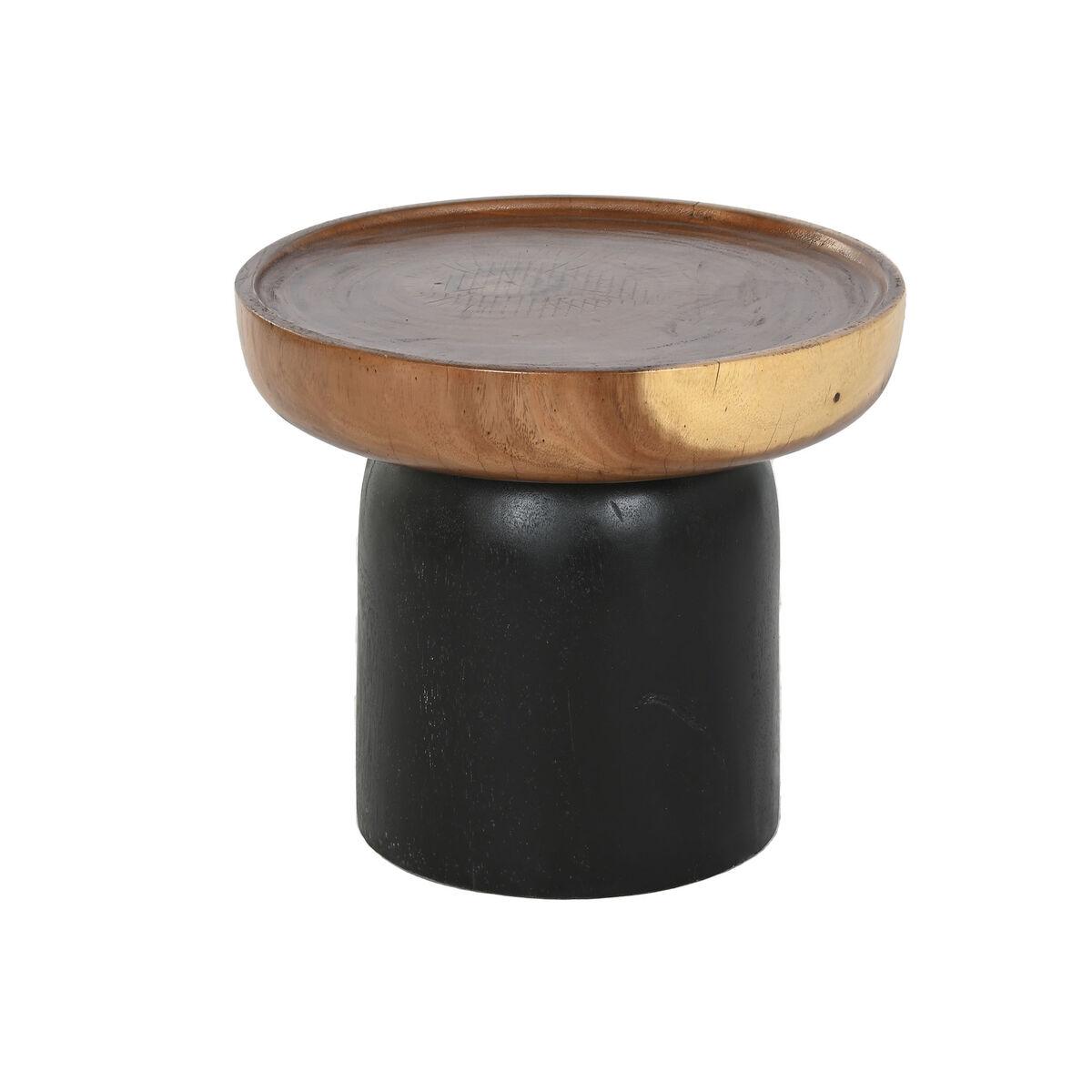 Mesa auxiliar Home ESPRIT Marrón Negro 39 x 39 x 35 cm