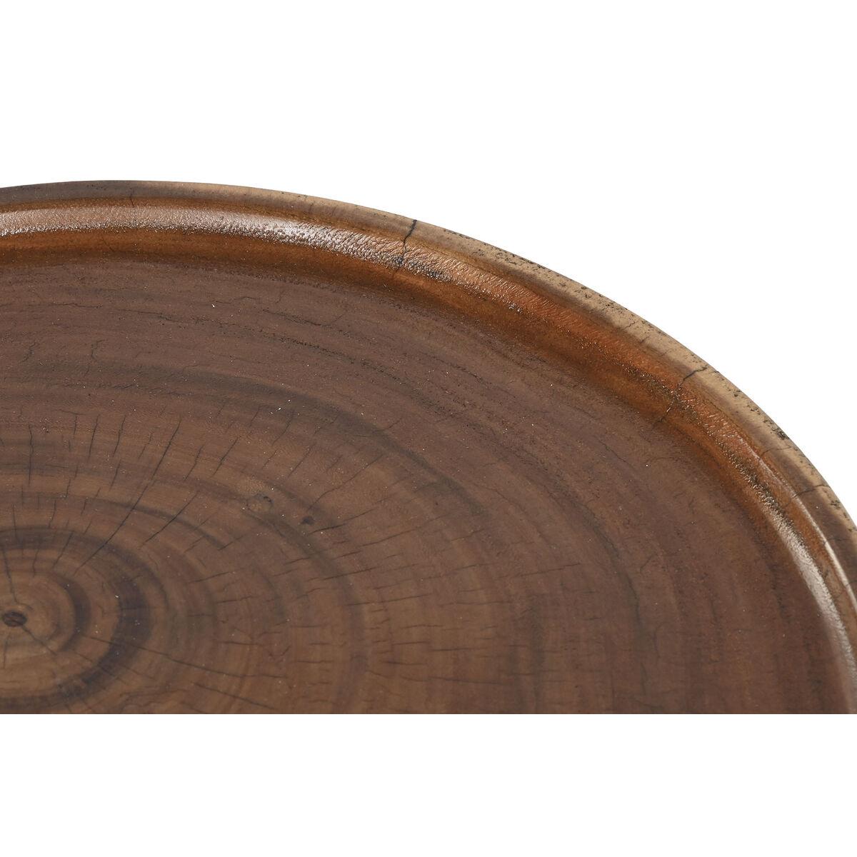 Mesa auxiliar Home ESPRIT Marrón Negro 39 x 39 x 35 cm