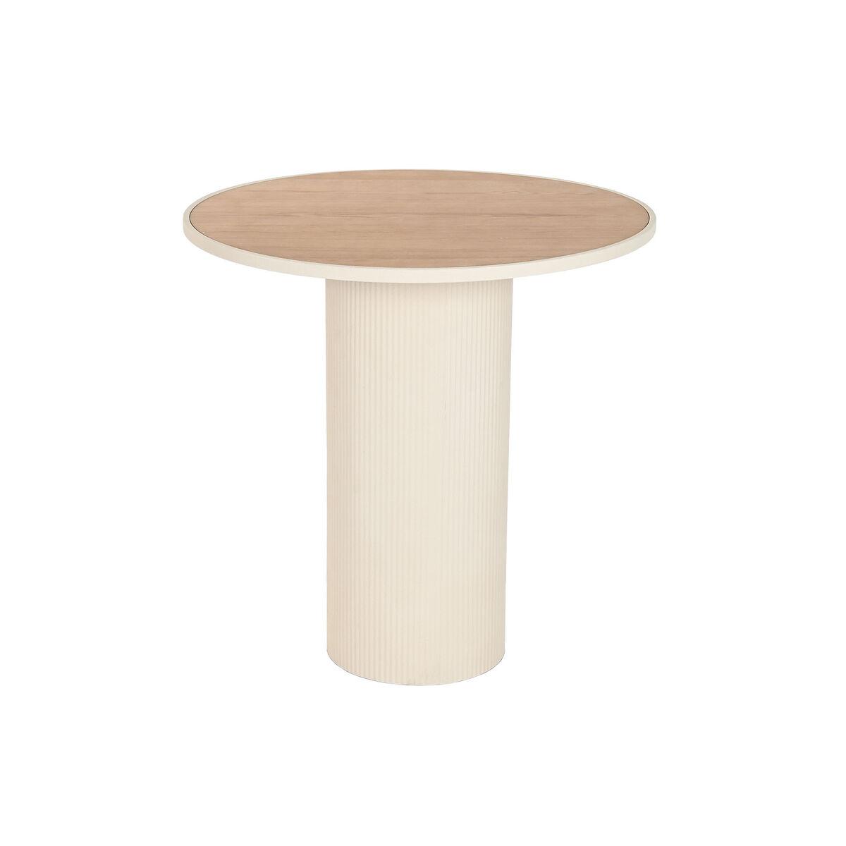 Mesa auxiliar Home ESPRIT Beige Natural 75 x 75 x 75,5 cm