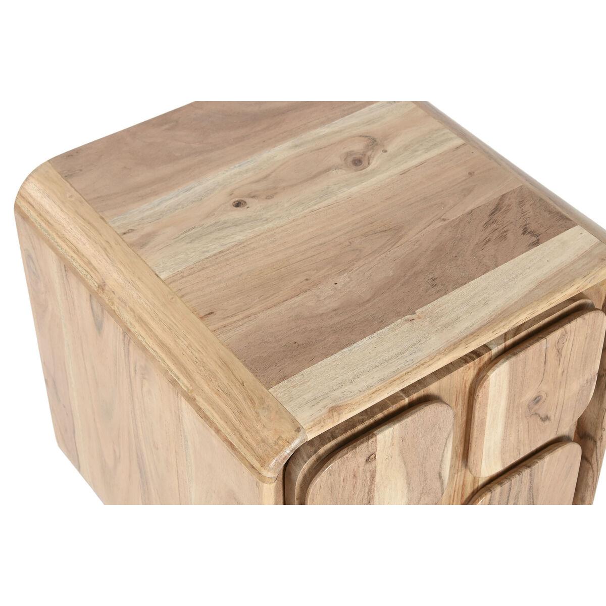Mesita de Noche Home ESPRIT Natural 40 x 40 x 50 cm