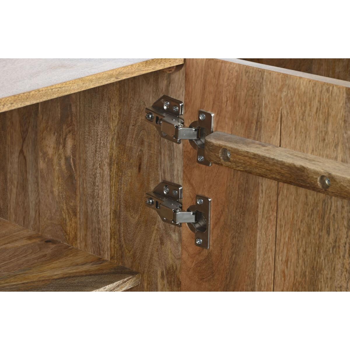 Aparador Home ESPRIT Dorado Natural Metal Madera de mango 160 x 45 x 75 cm