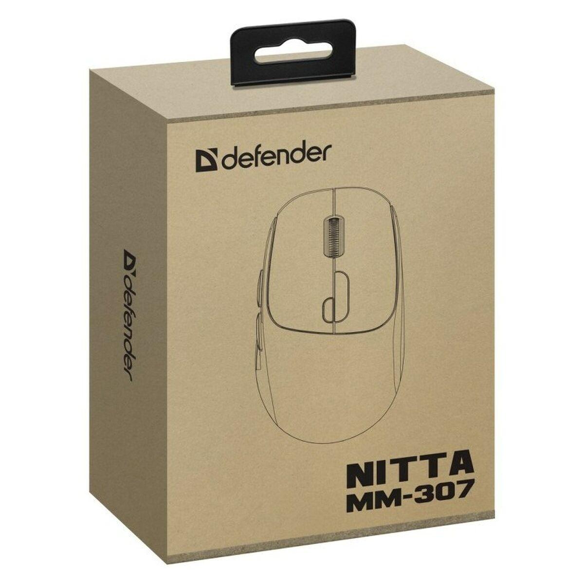 Ratón Bluetooth Inalámbrico Defender NITTA MM-307 Blanco