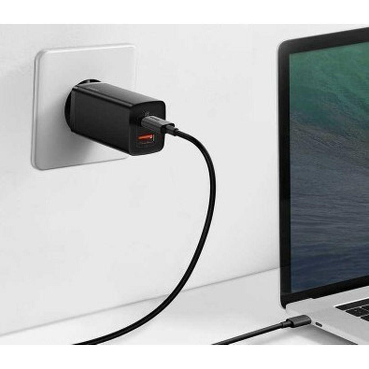 Cargador de Pared Baseus CCGAN2L-B01 Negro 18 W 65 W 45 W